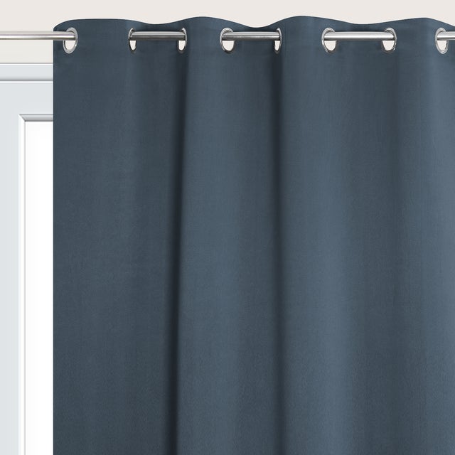 Cortinado ilhós Must ocultante 135x240cm azul marinho