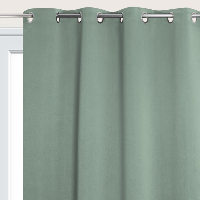 Cortinado ilhós Must ocultante 135x240cm verde