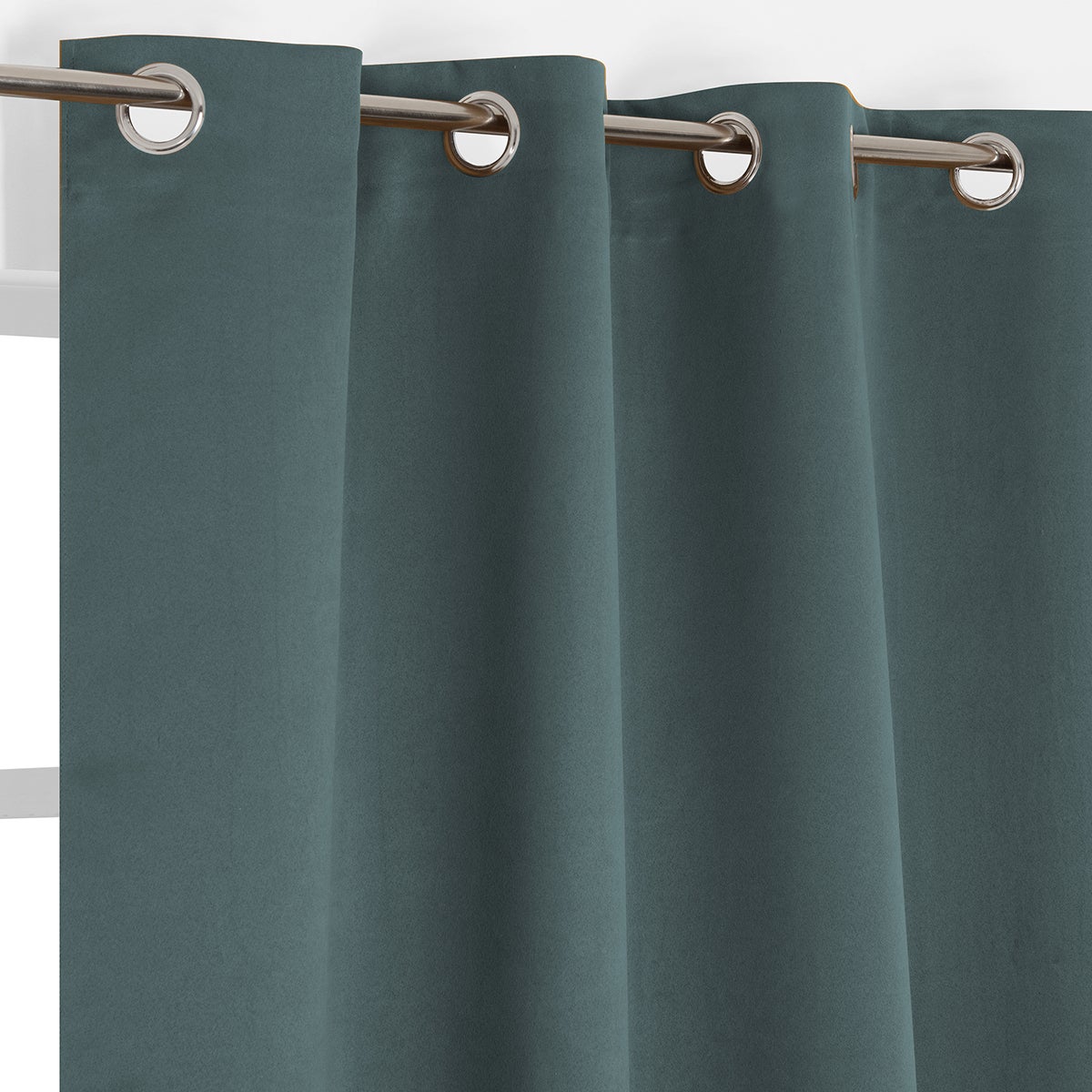 Cortinado ilhós Must ocultante 135x240cm verde escuro - 2