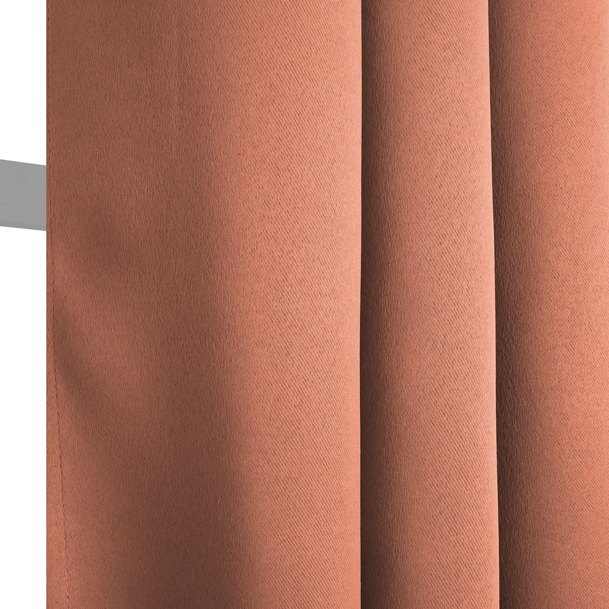 Cortinado ilhós Must ocultante 135x240cm terrcota - 5