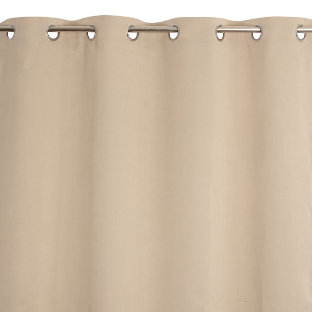 Cortinado ilhós Must ocultante 135x240cm cru