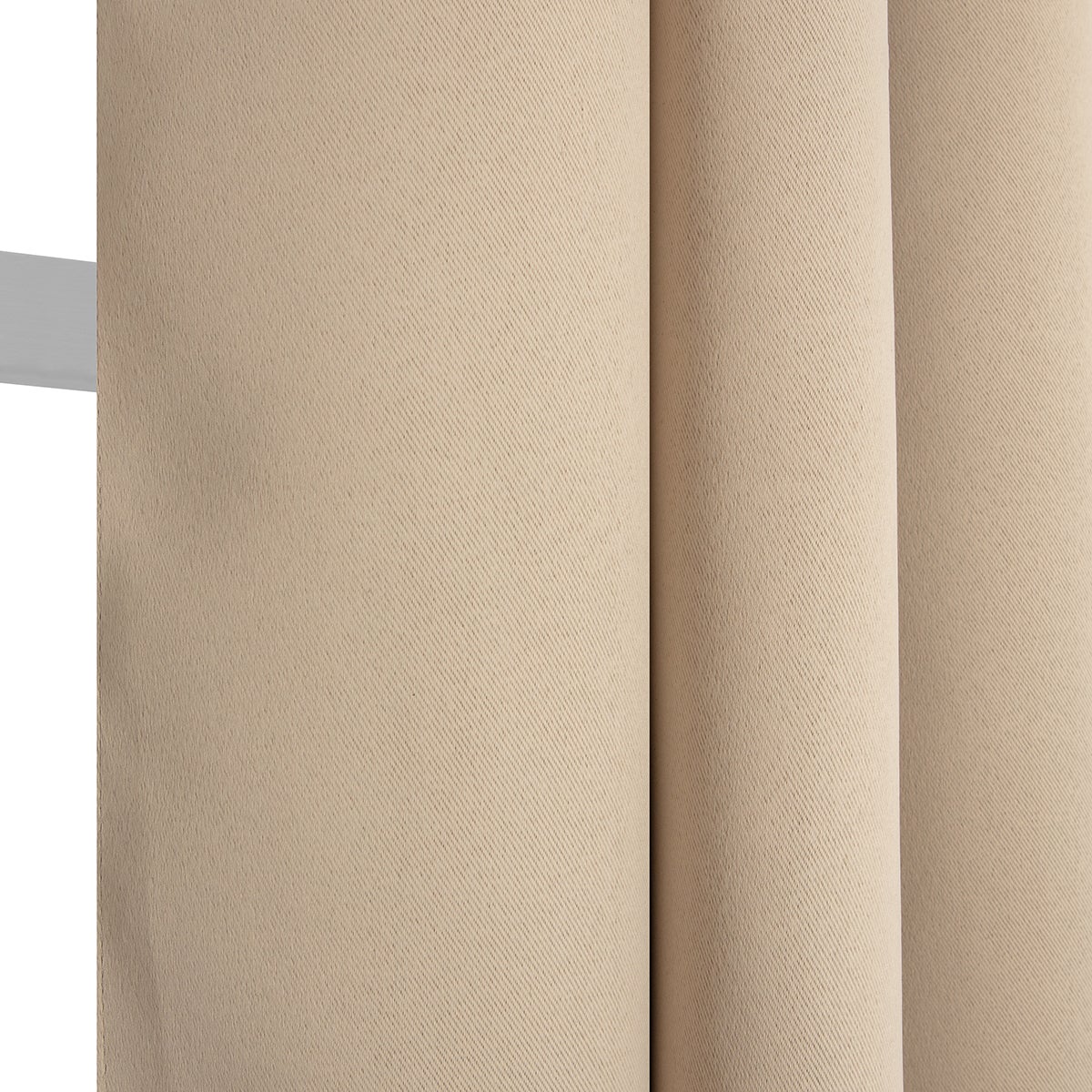 Cortinado ilhós Must ocultante 135x240cm cru - 5