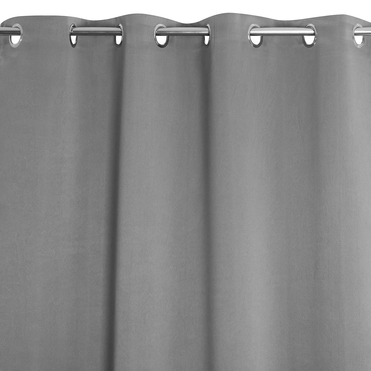Cortinado ilhós Must ocultante 135x240cm antracite - 2