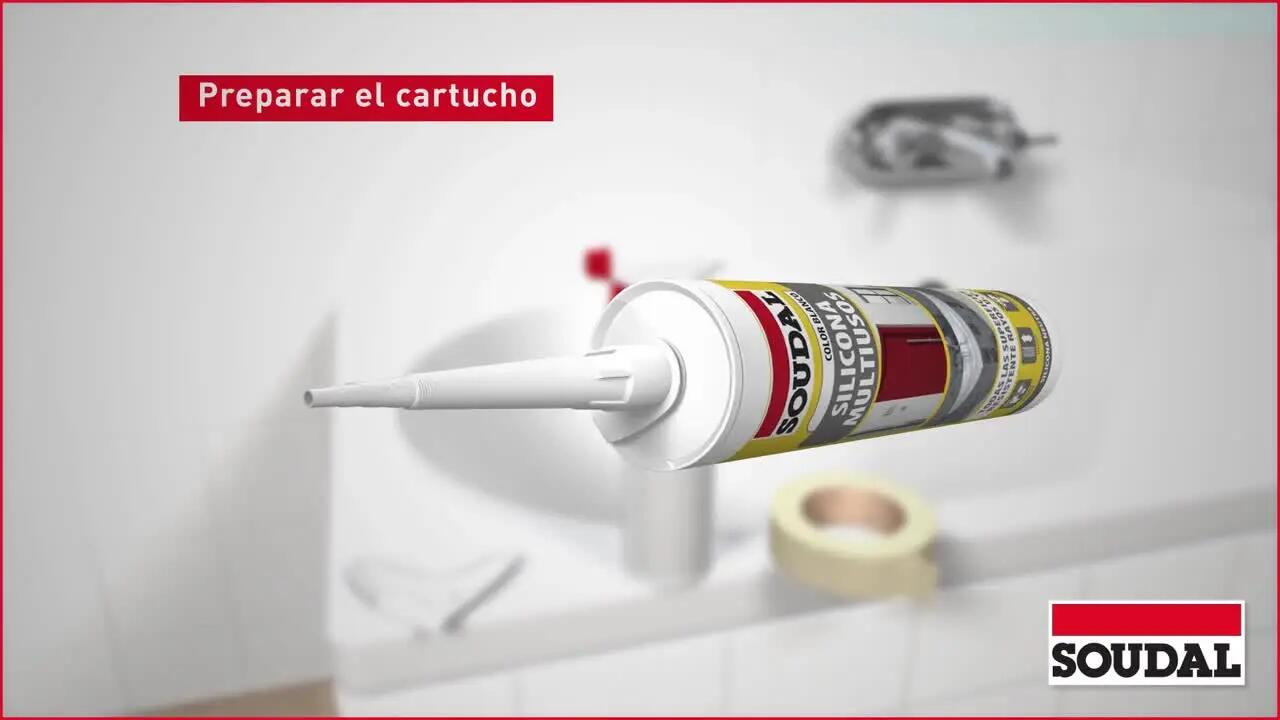 Silicona multiuso neutra SOUDAL 290 ml negro - 2