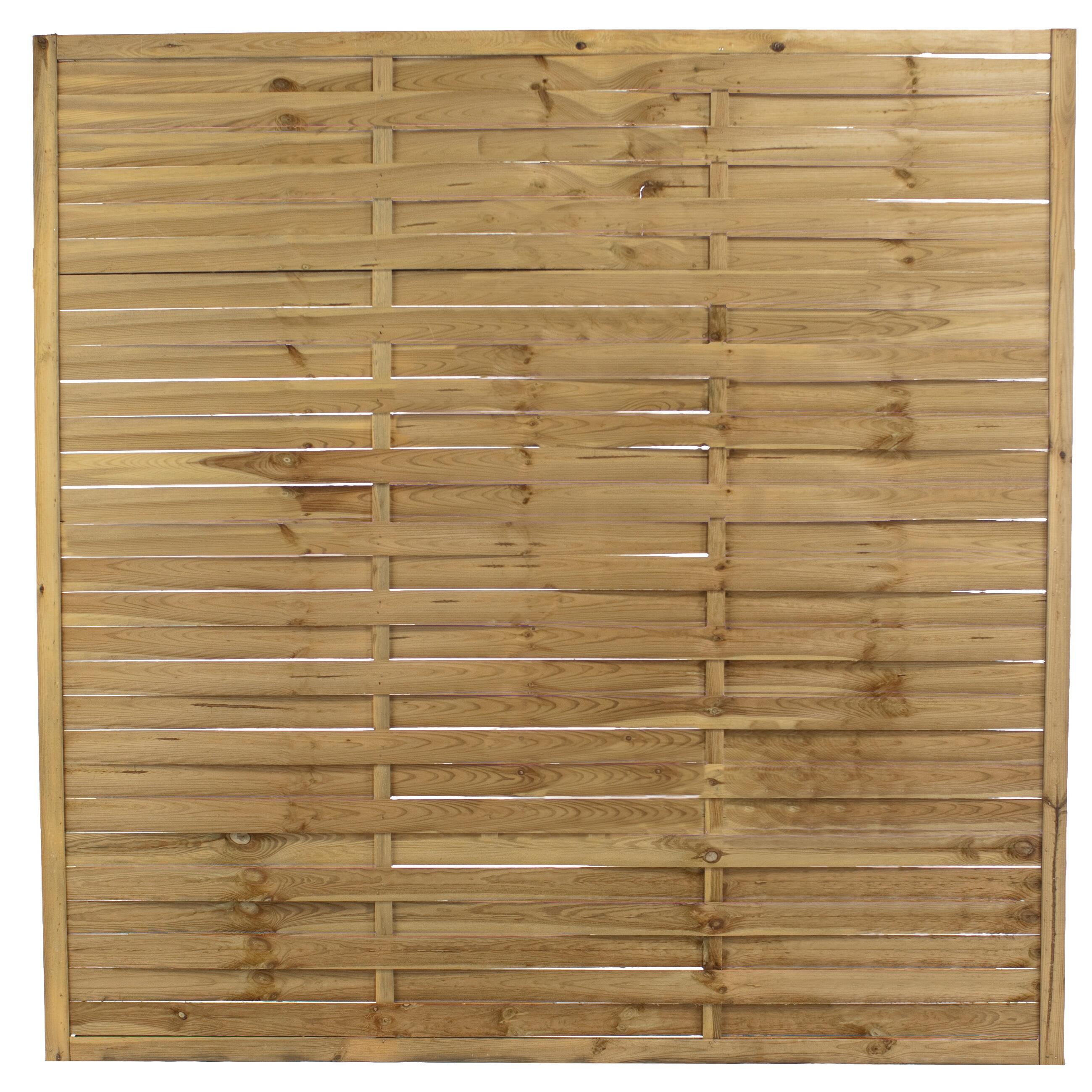 Panel trenzado de madera natura marrón claro 180 x 180 cm