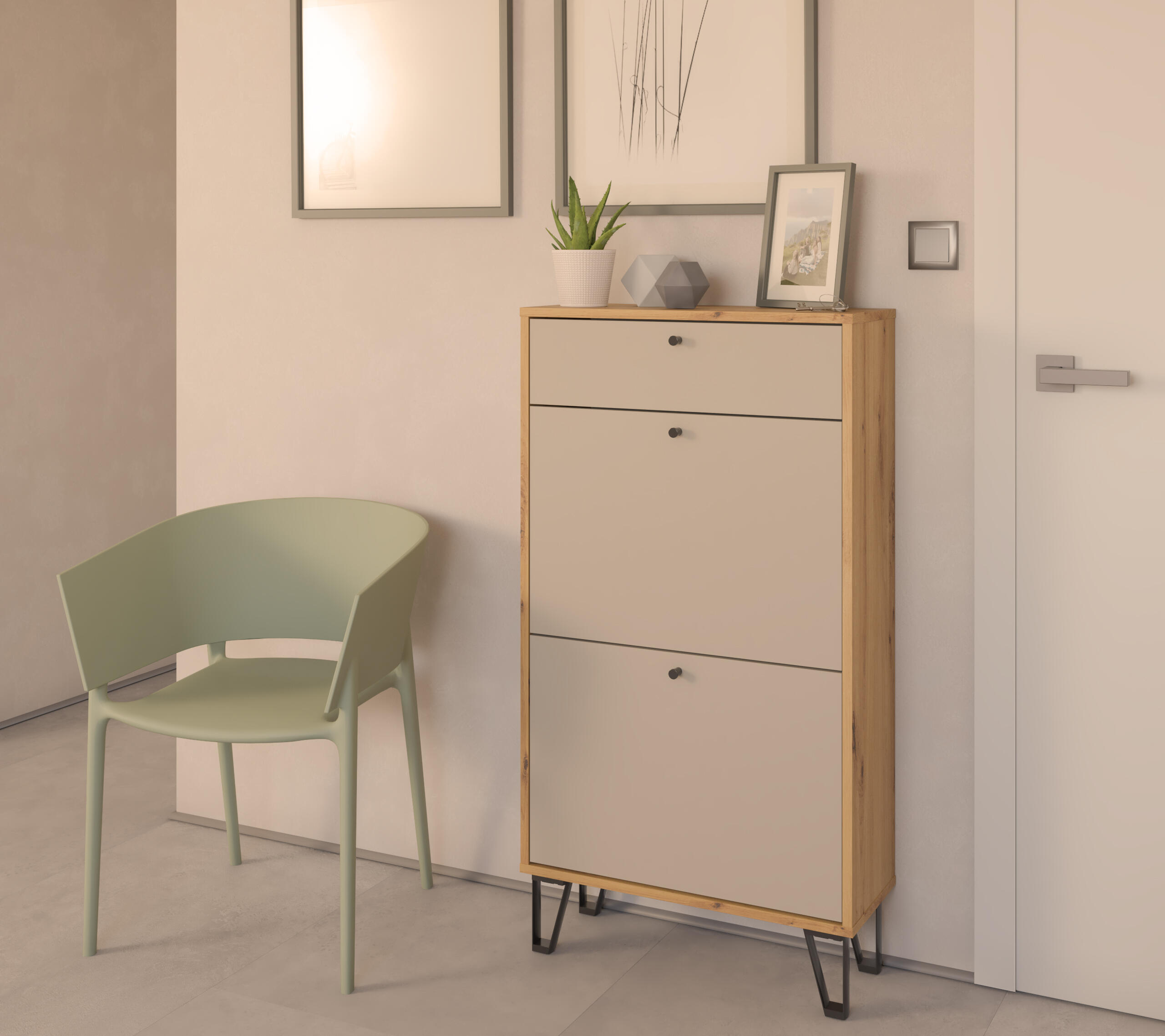 Cajonera de frente cerrado con 2 cajón/es de 40.2x59.4x35 cm - 14