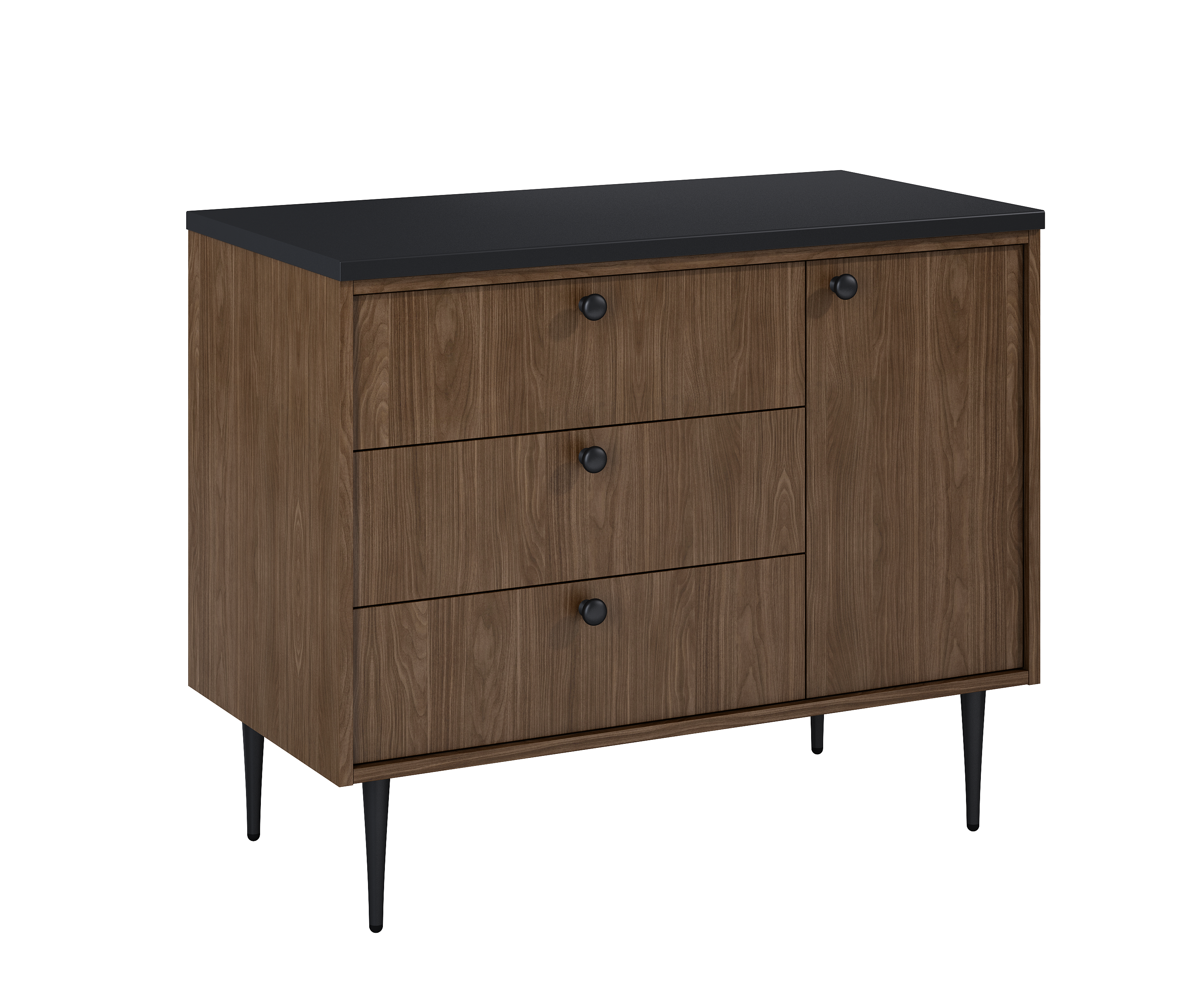 Szafka łazienkowa stojąca Leo 90x45.6x71.9 cm orzech Lincoln Roca - 6