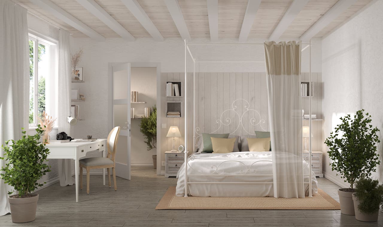 Diapositive Una camera da letto romantica