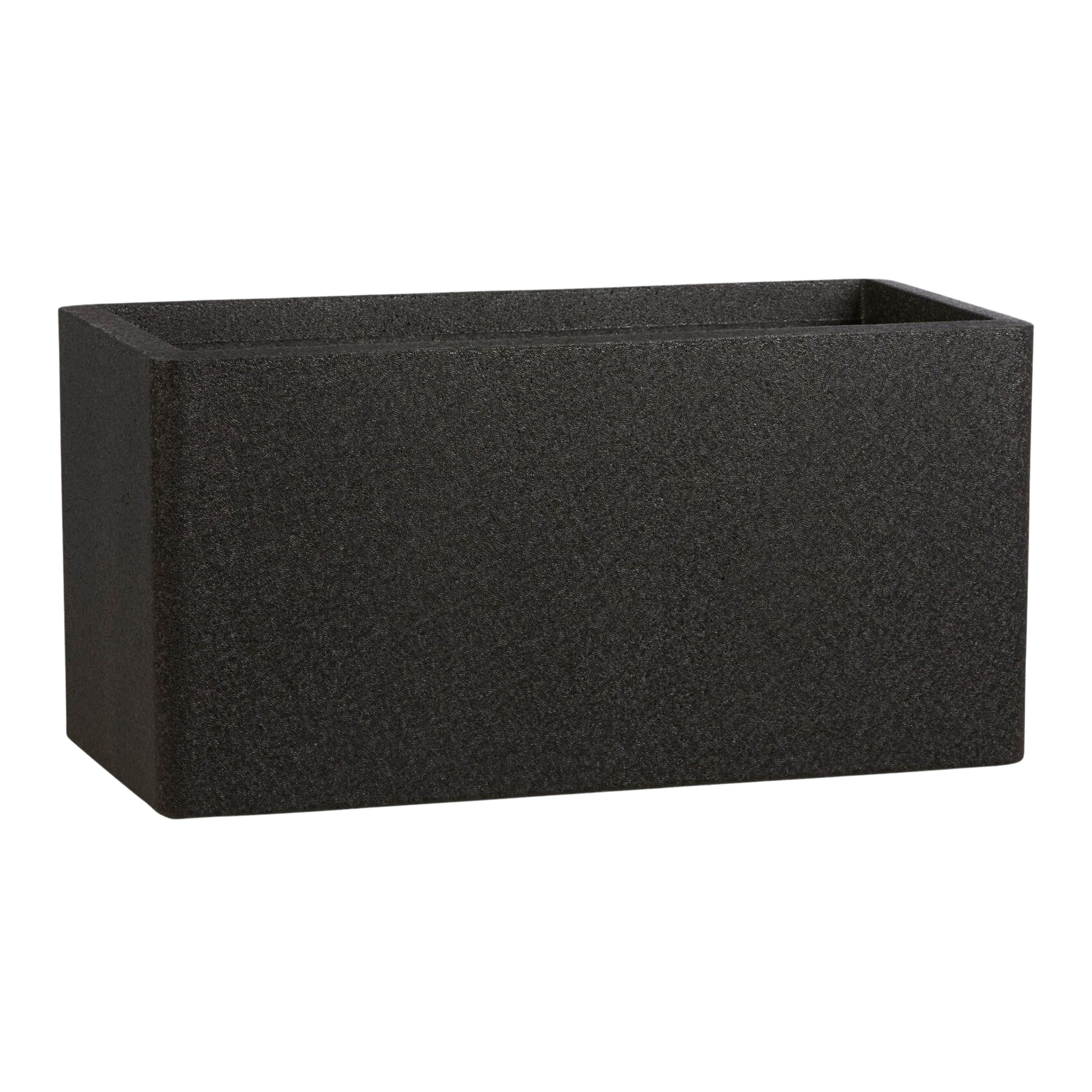 Donica IQ Long 76x38x38 cm czarna Cermax