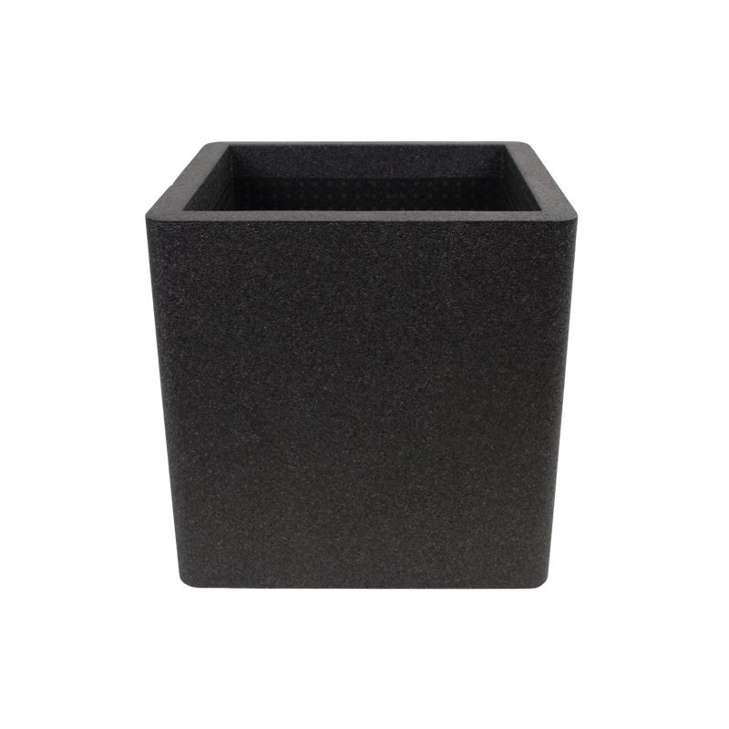 Donica IQ Cube 32x32 cm czarna Cermax