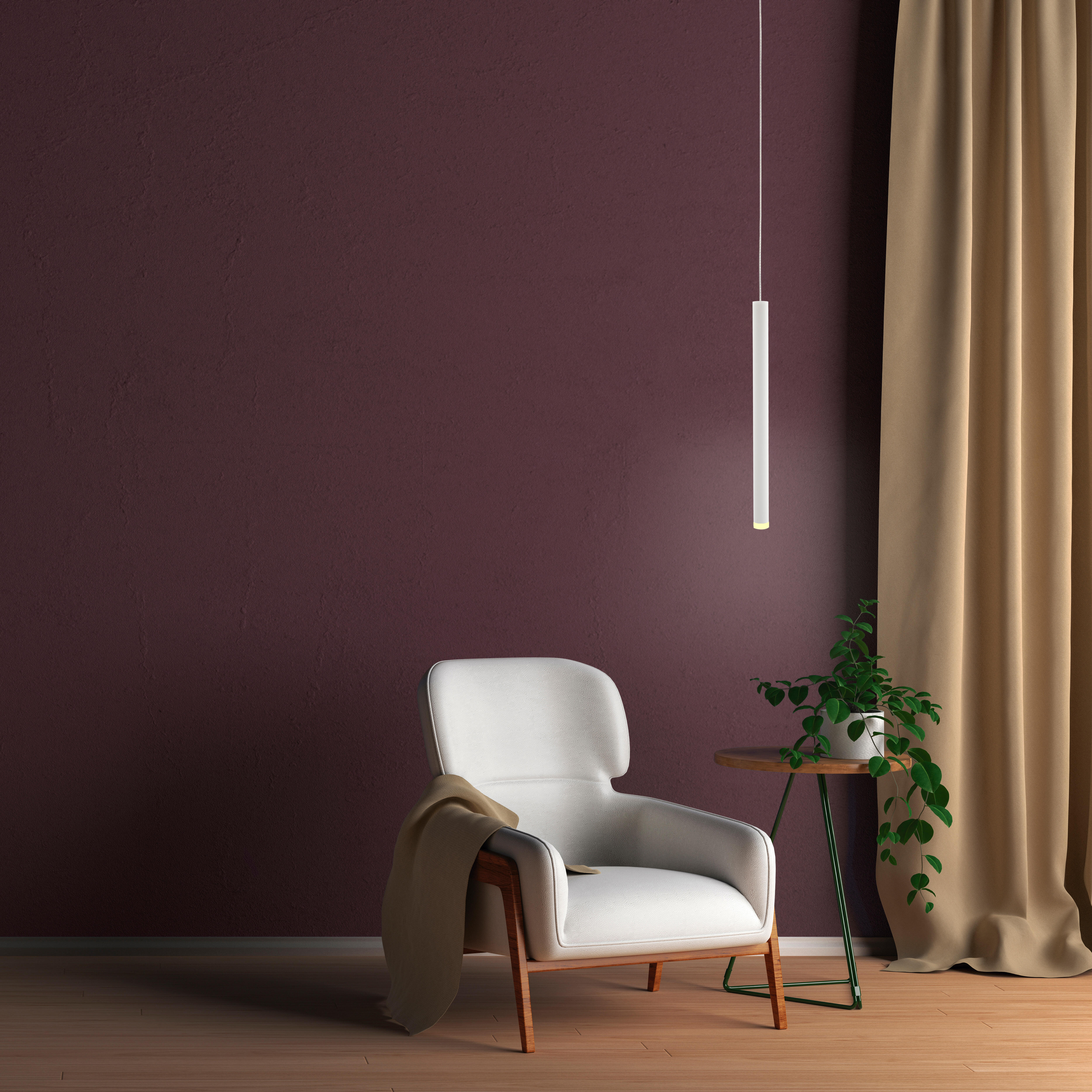 Candeeiro de teto suspenso LED CALA 6W 3000K 420LM BRANCO - 4