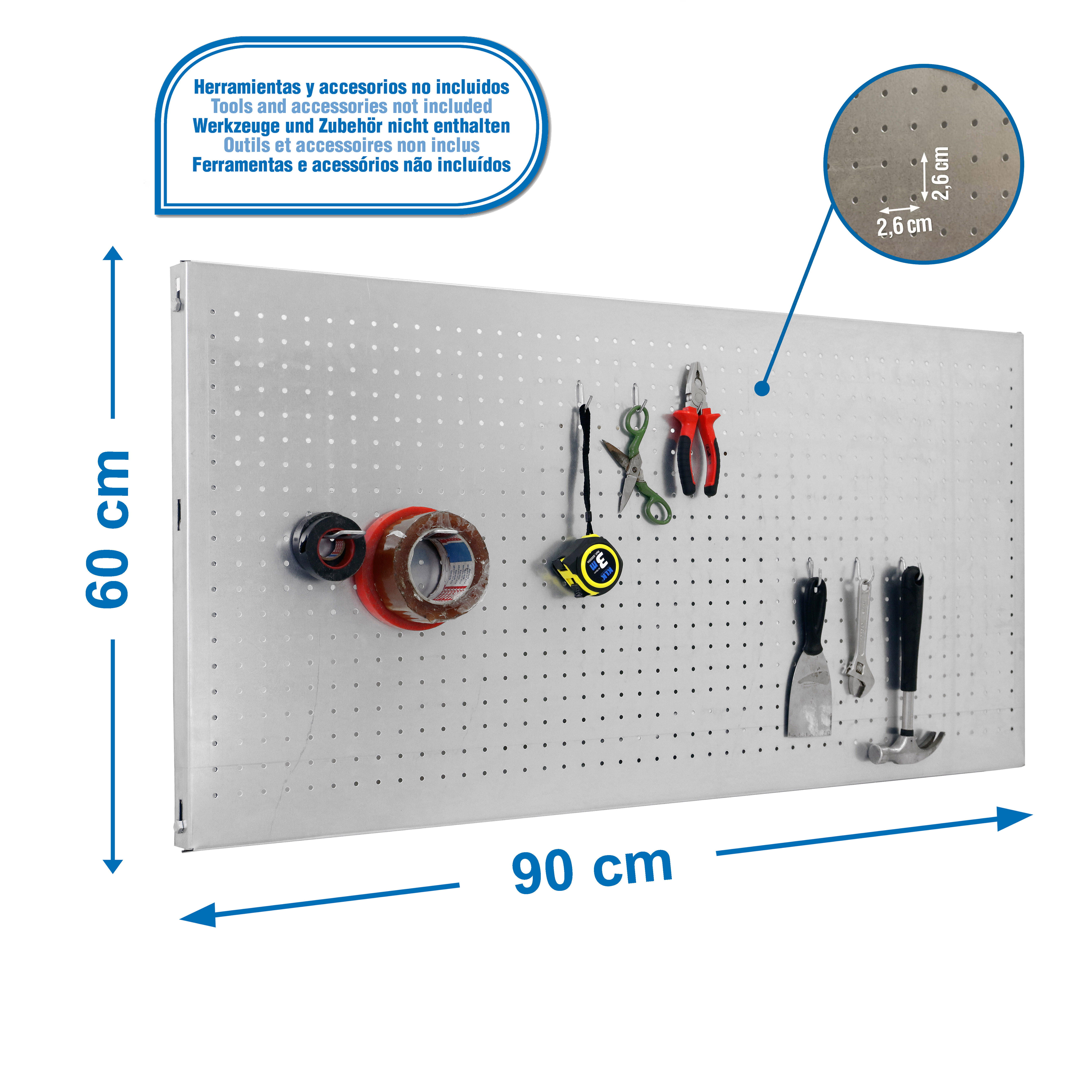 Painel de ferramentas SIMONWORK 900X600 GALVANIZADO - 2