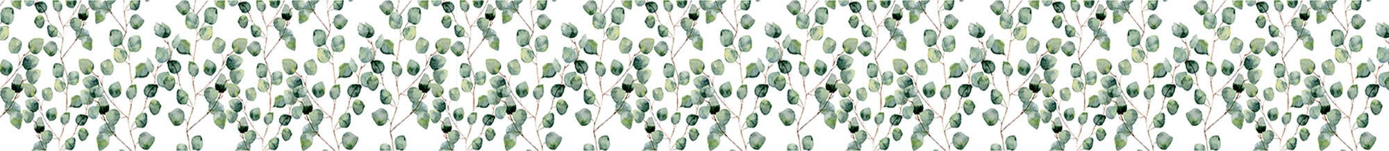 Cenefa adhesiva PVC lavable naturaleza Ramitas verde 10 cm x 3 m - 3