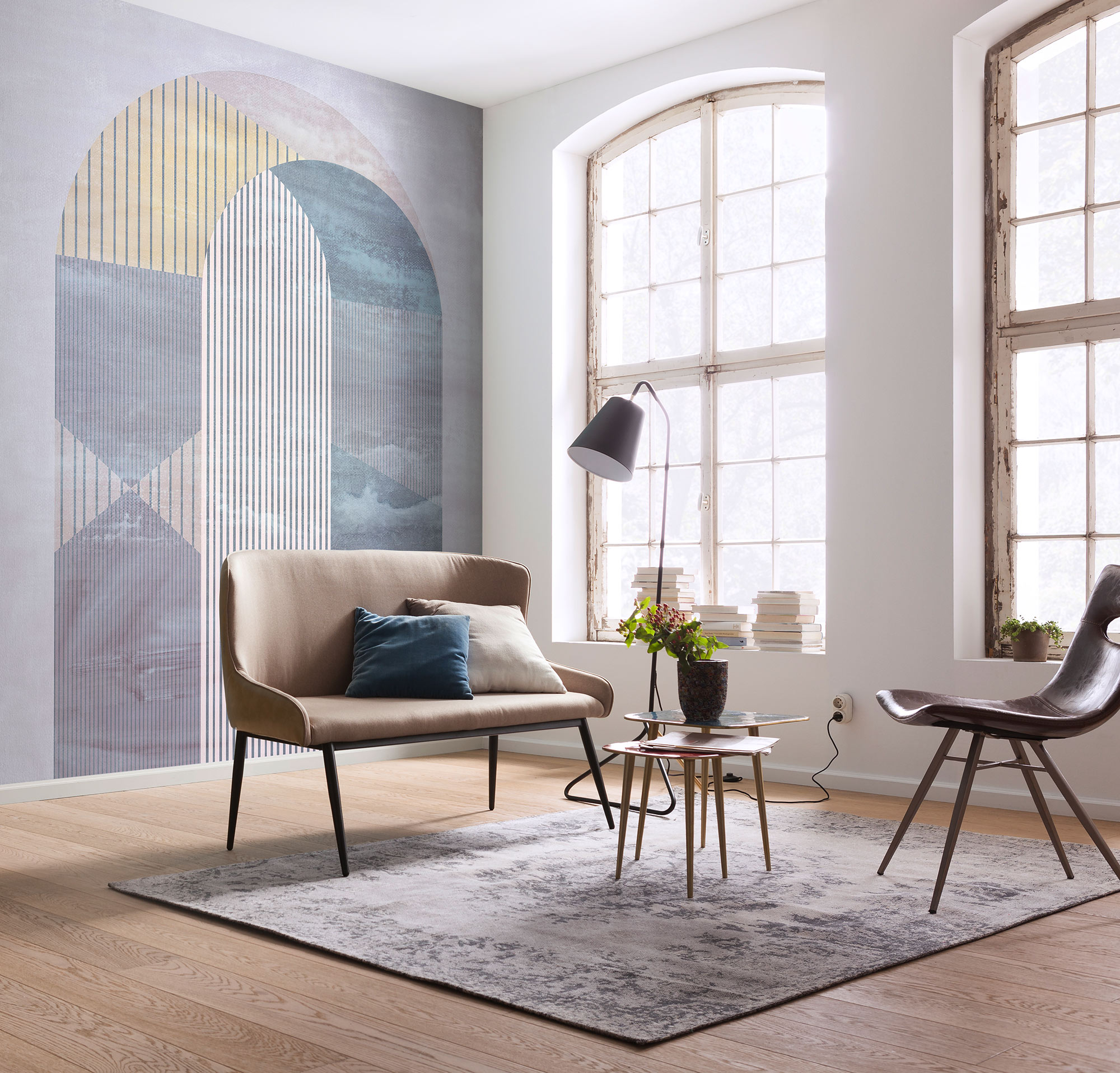 Papier peint panoramique Arco multicouleur l.200 x H.250 cm | Leroy Merlin