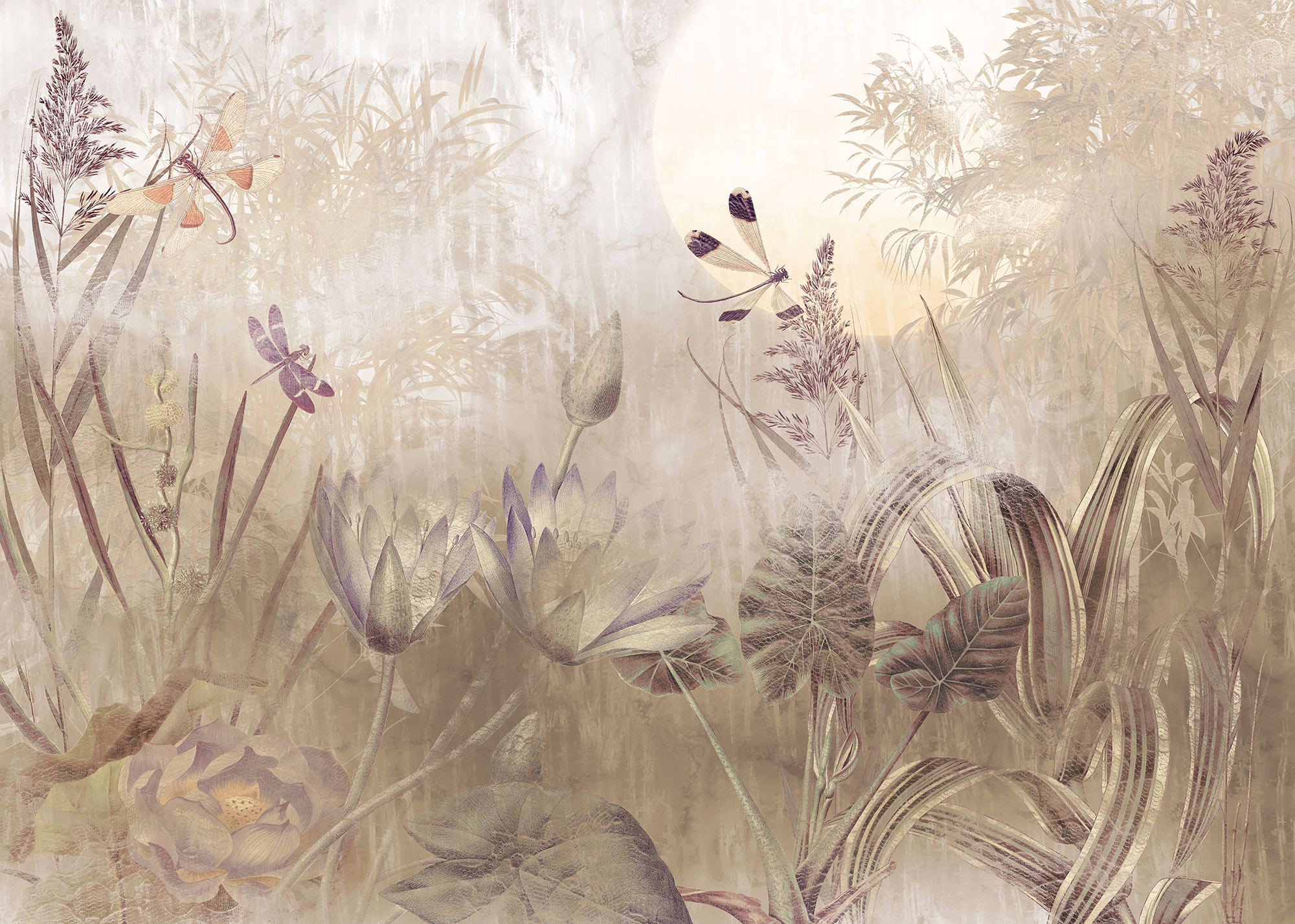 Papier peint panoramique Onirique multicouleur l.350 x H.250 cm - 2