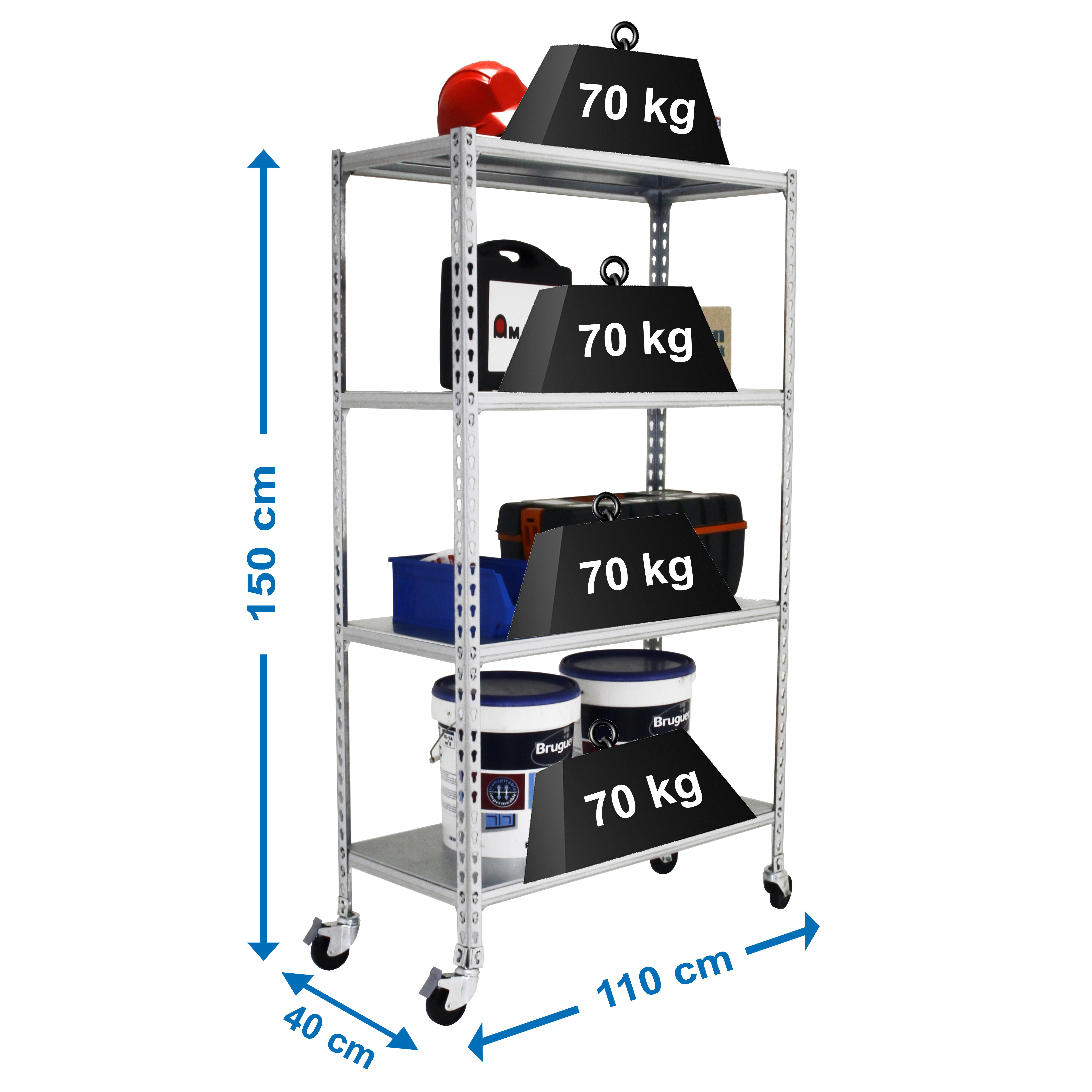 Estanteria sin tornillos simonclik movil splus 4/40
