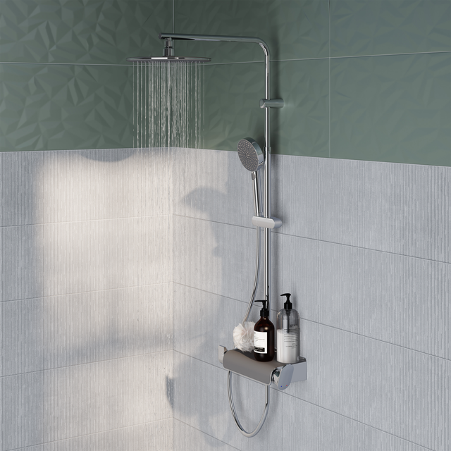 Colonne de douche avec robinet SENSEA Easy chrome