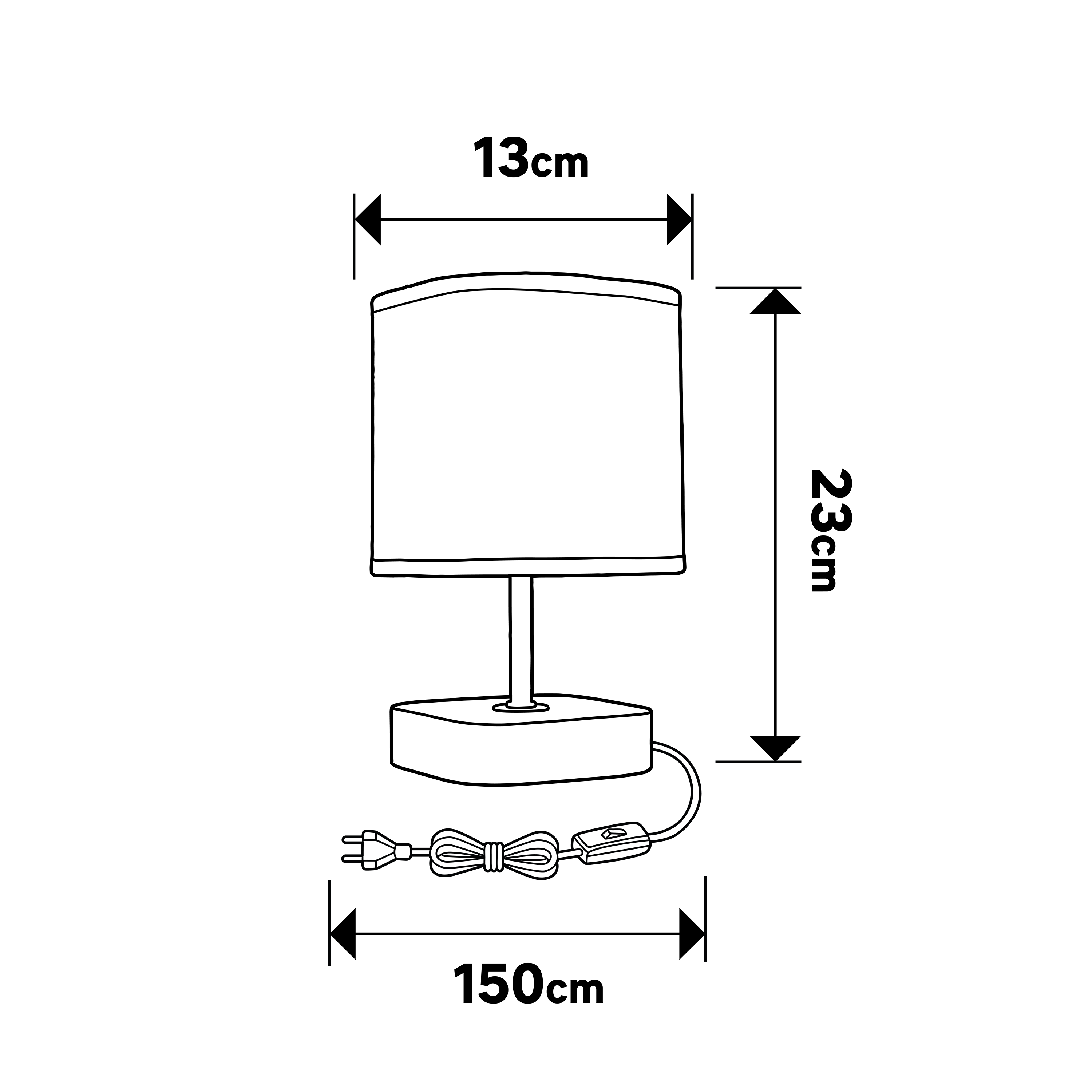 Lampe Akora, bois, blanc, H.23 cm INSPIRE, E14 - 5