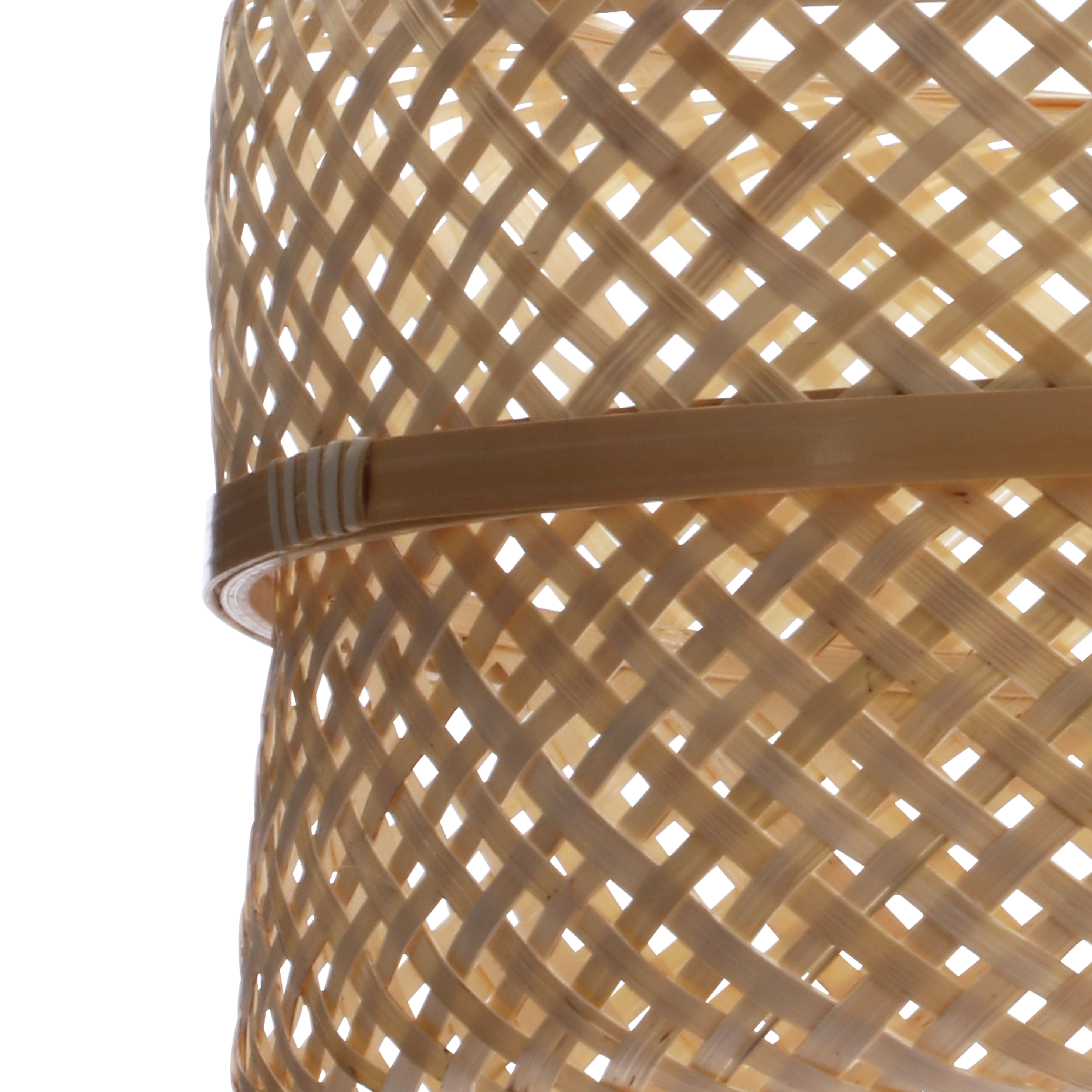 Lampa wisząca Palanga biała bambus E27 Inspire - 24