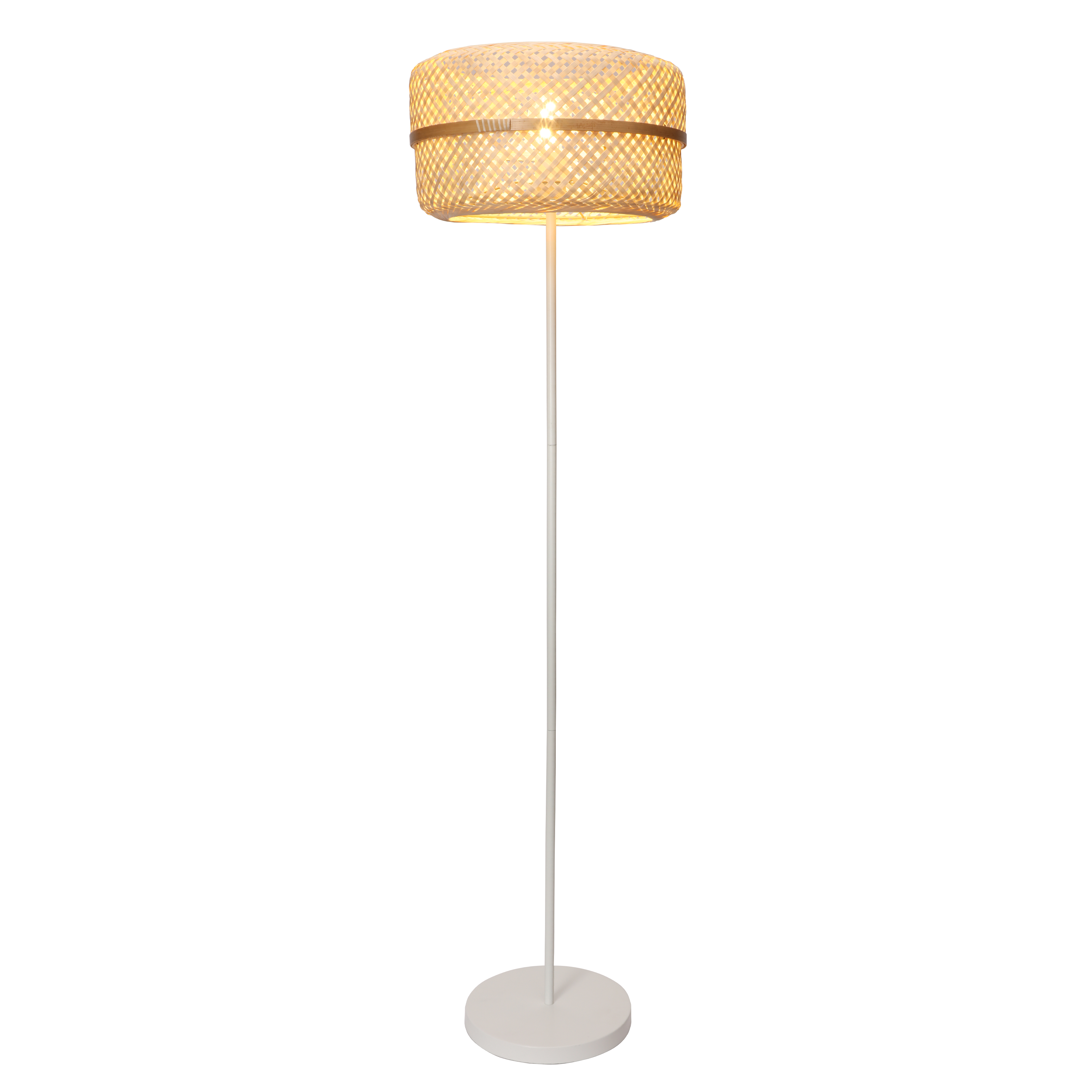 Lampadaire Palanga, acier, blanc,  H.140 cm INSPIRE, E27 - 8