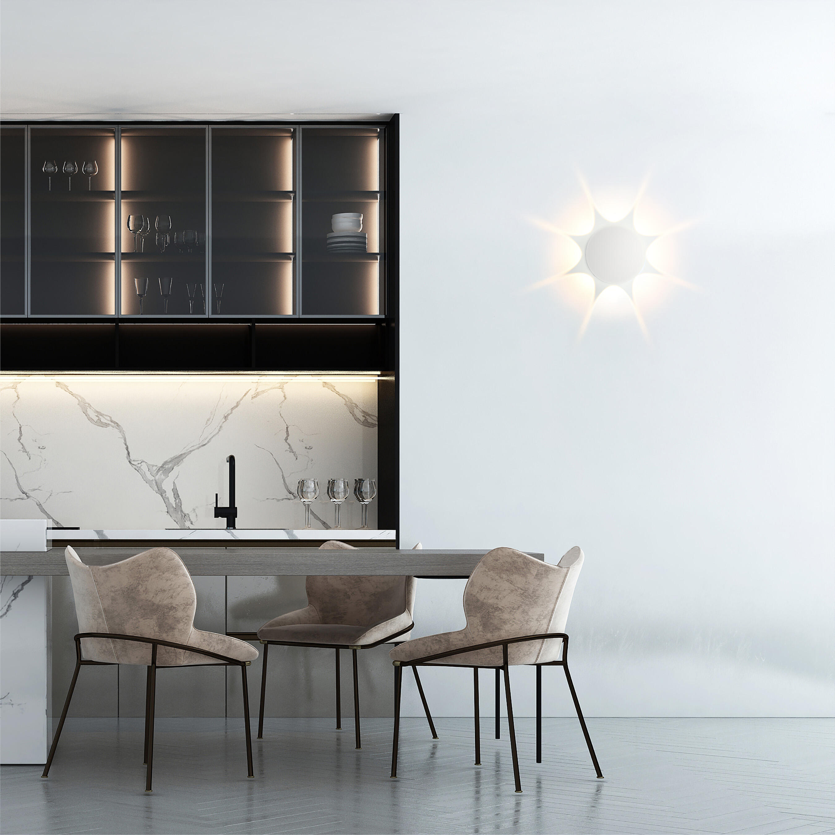 Aplique INSPIRE Torvi blanco LED blanco neutro - 9