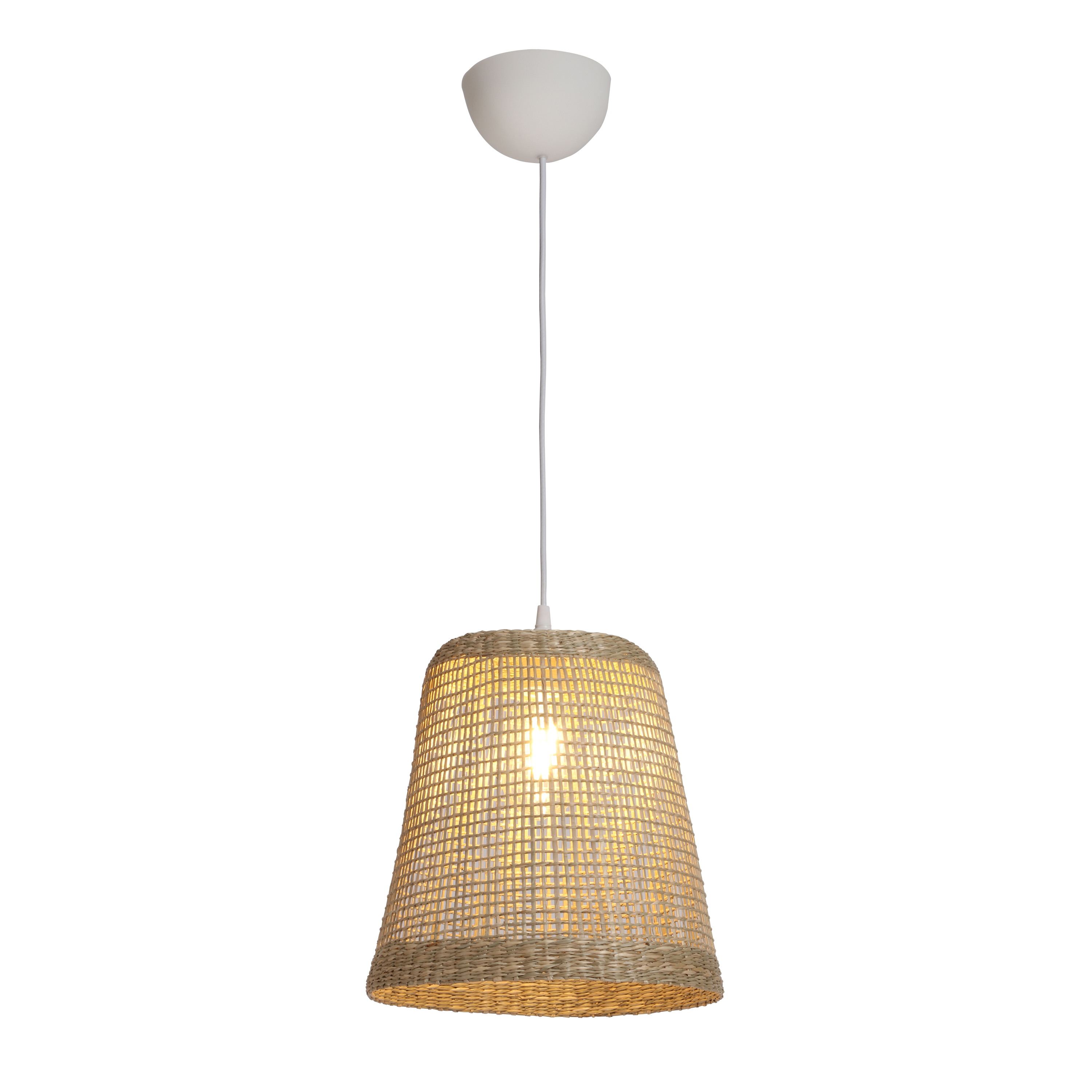Suspension Biloa pvc, beige, Diam.30 cm INSPIRE, E27 - 2