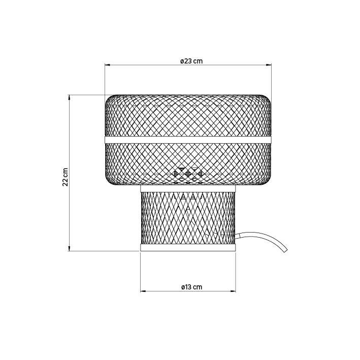 Candeeiro de mesa PANGA INSPIRE 21cm 1 luz bamboo - 9