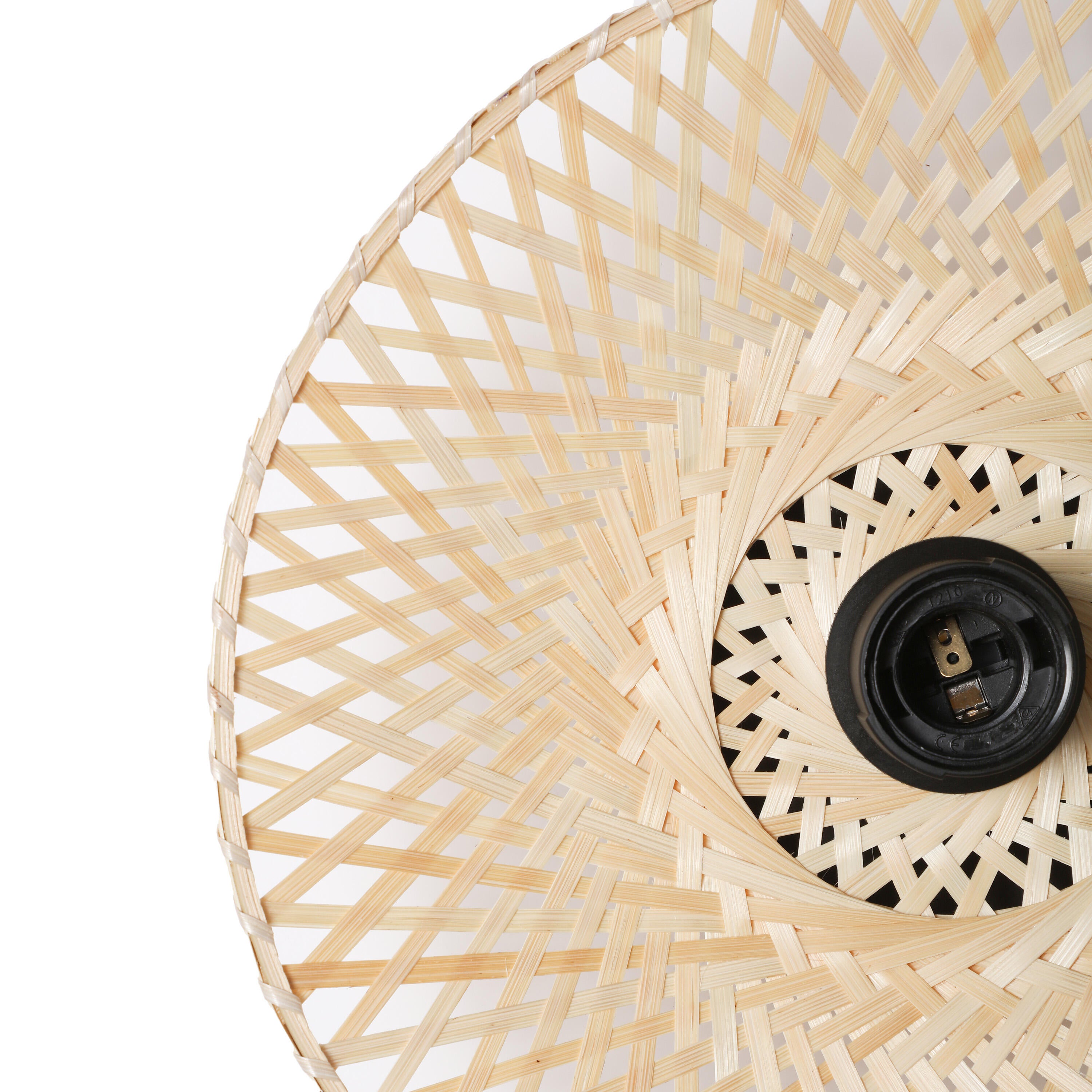Applique E27, fer / bambou, beige, Manisa, INSPIRE - 7