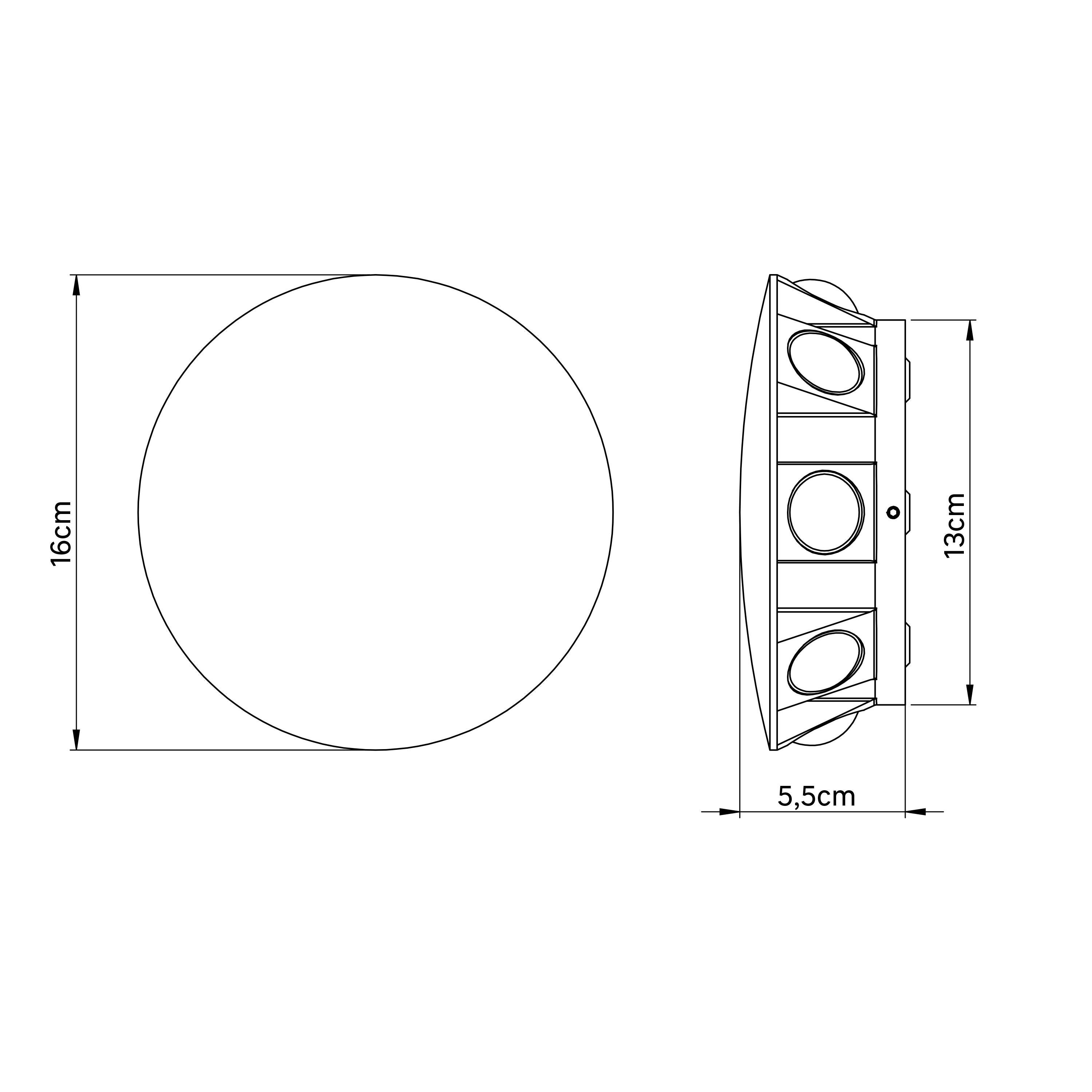 Candeeiro de parede led Inspire Torvi 1 luz  4000k d16 cm preto - 6