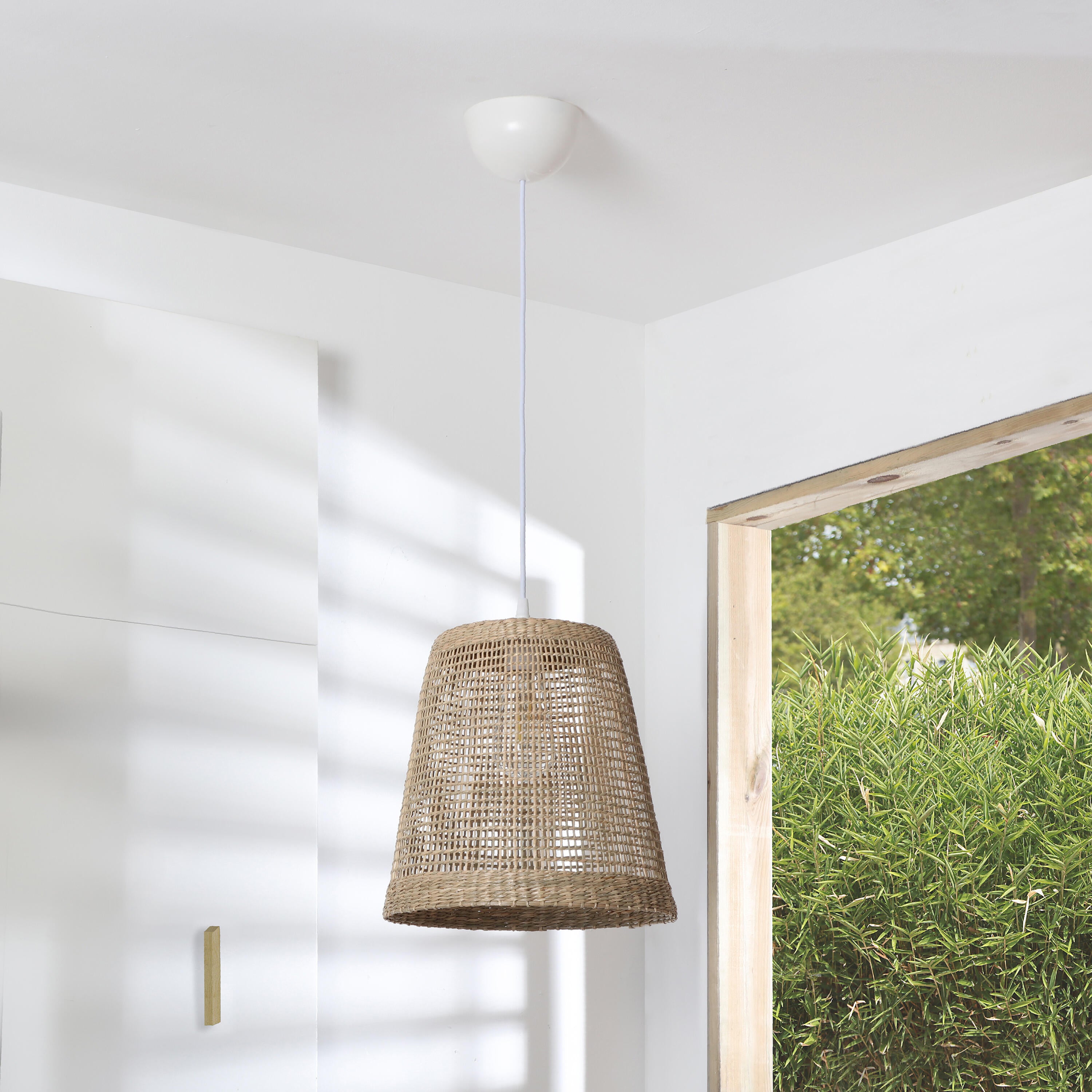 Suspension Biloa pvc, beige, Diam.30 cm INSPIRE, E27 - 3