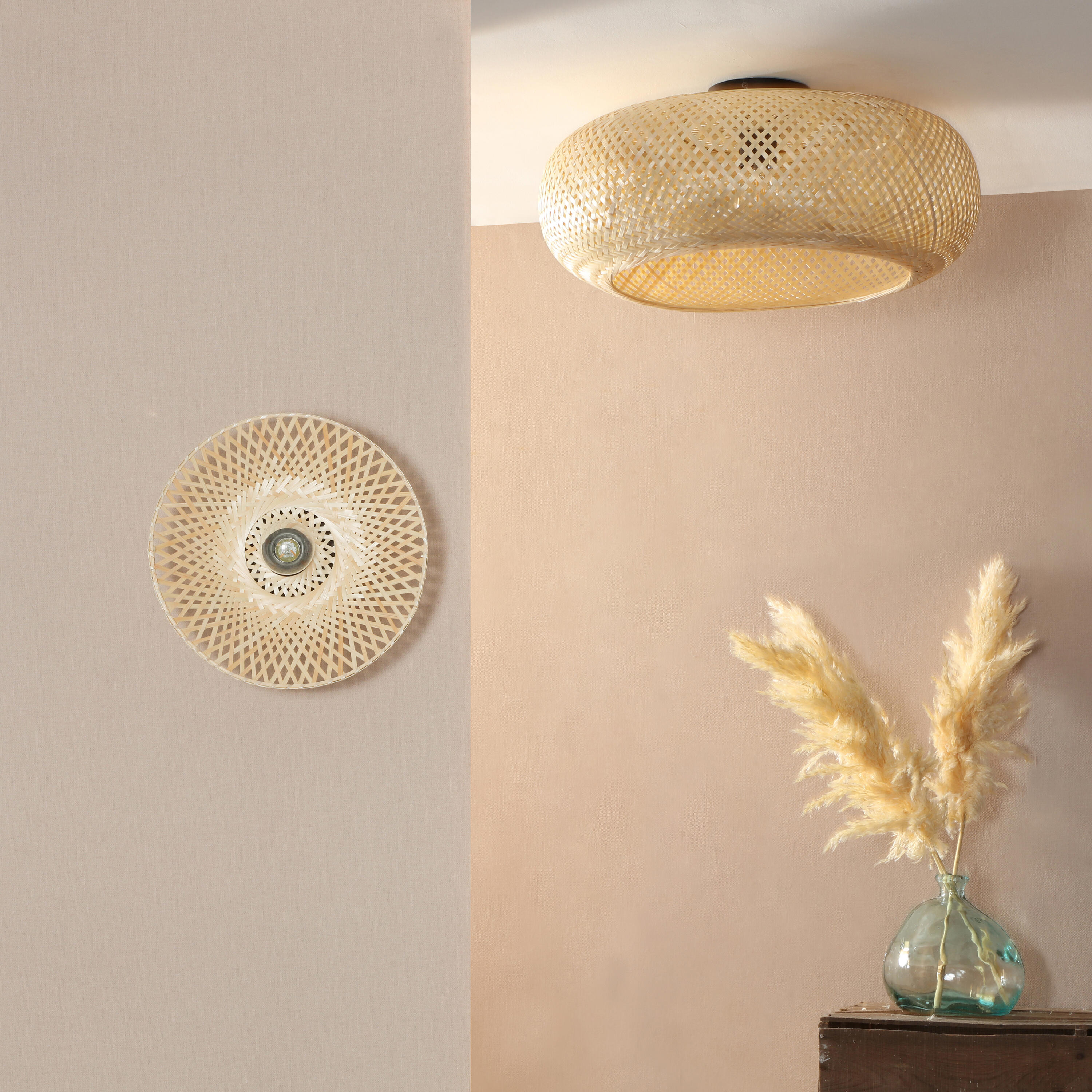 Lampa sufitowa Manisa bambus E27 Inspire - 10