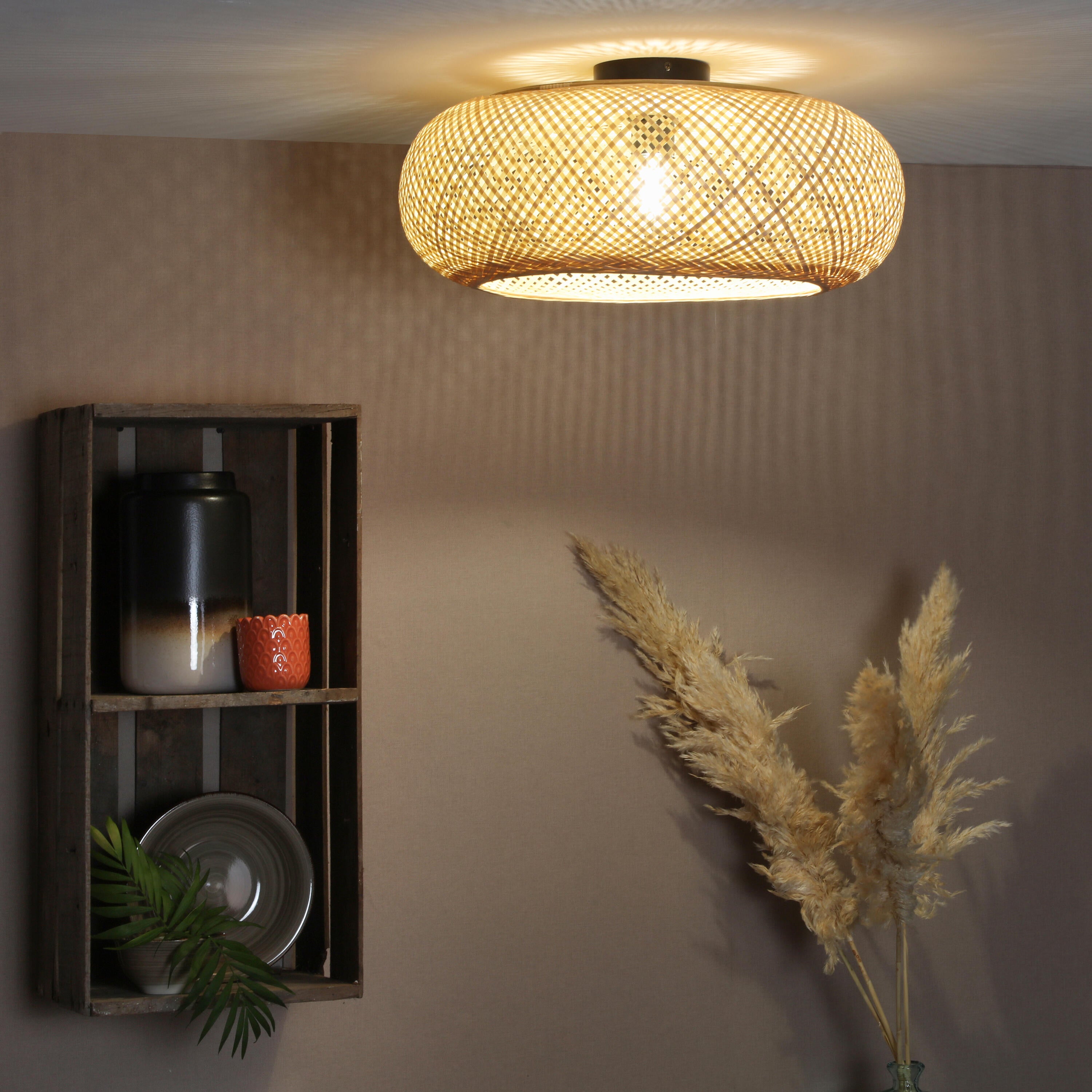 Lampa sufitowa Manisa bambus E27 Inspire - 9