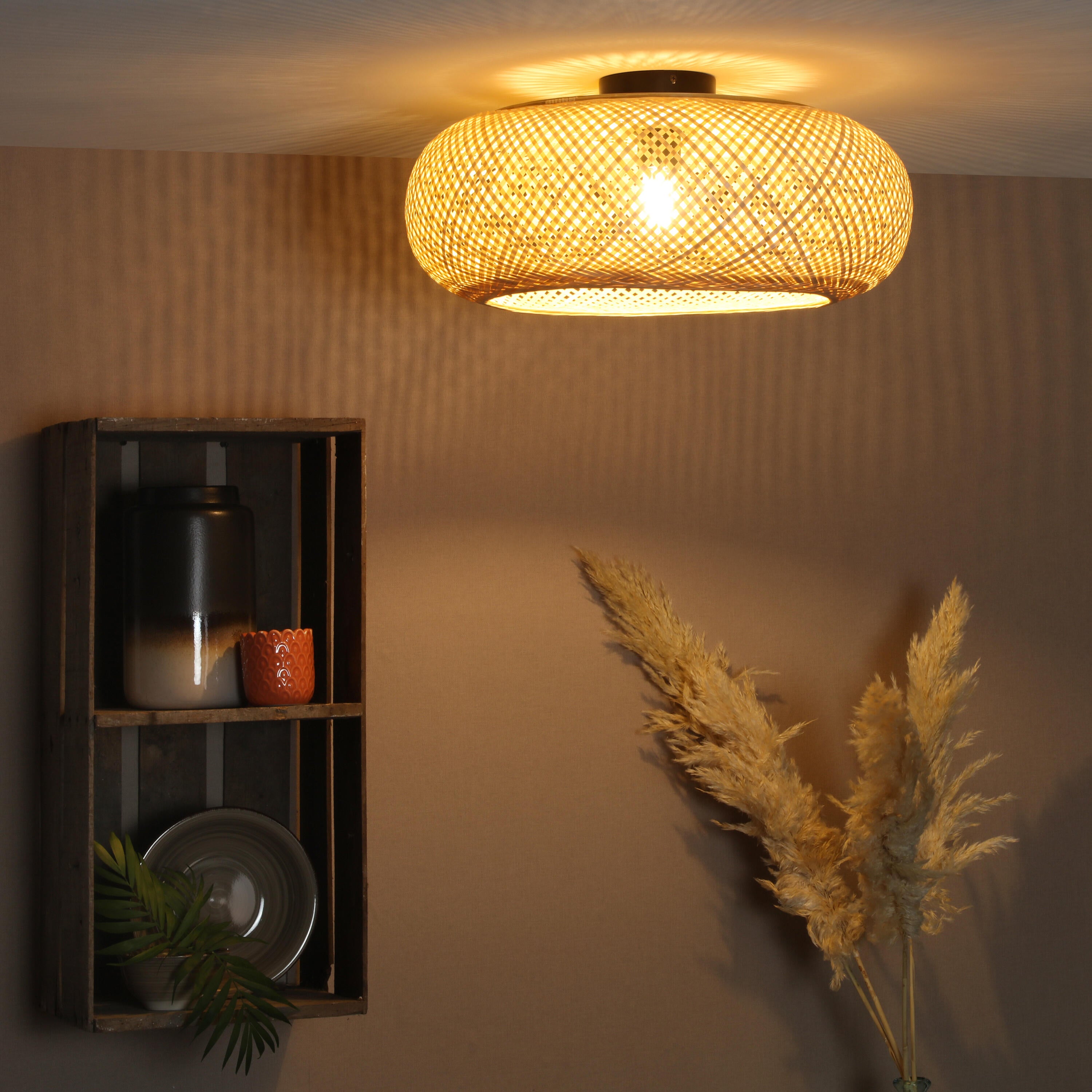 Lampa sufitowa Manisa bambus E27 Inspire - 8