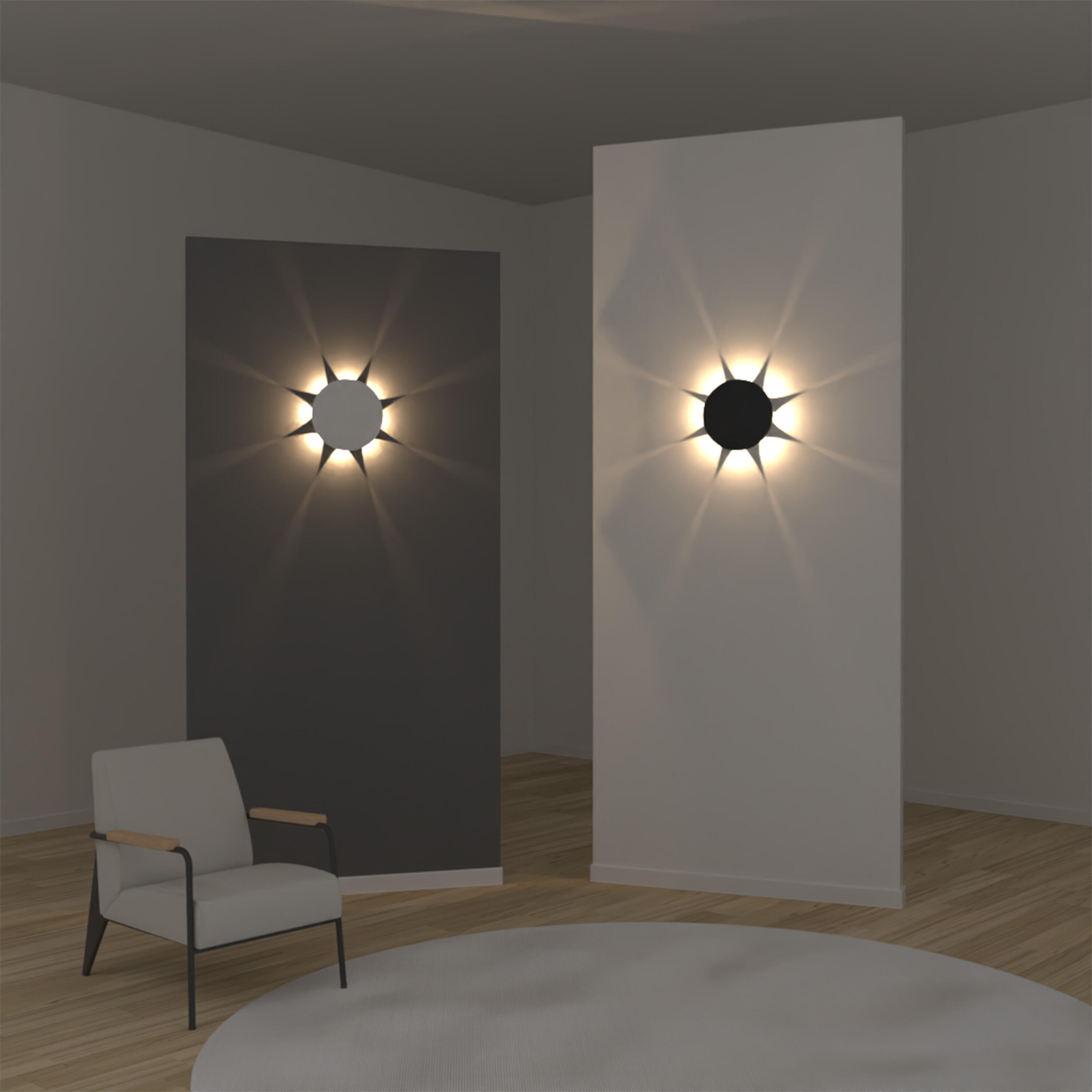 Aplique INSPIRE Torvi blanco LED blanco neutro - 2