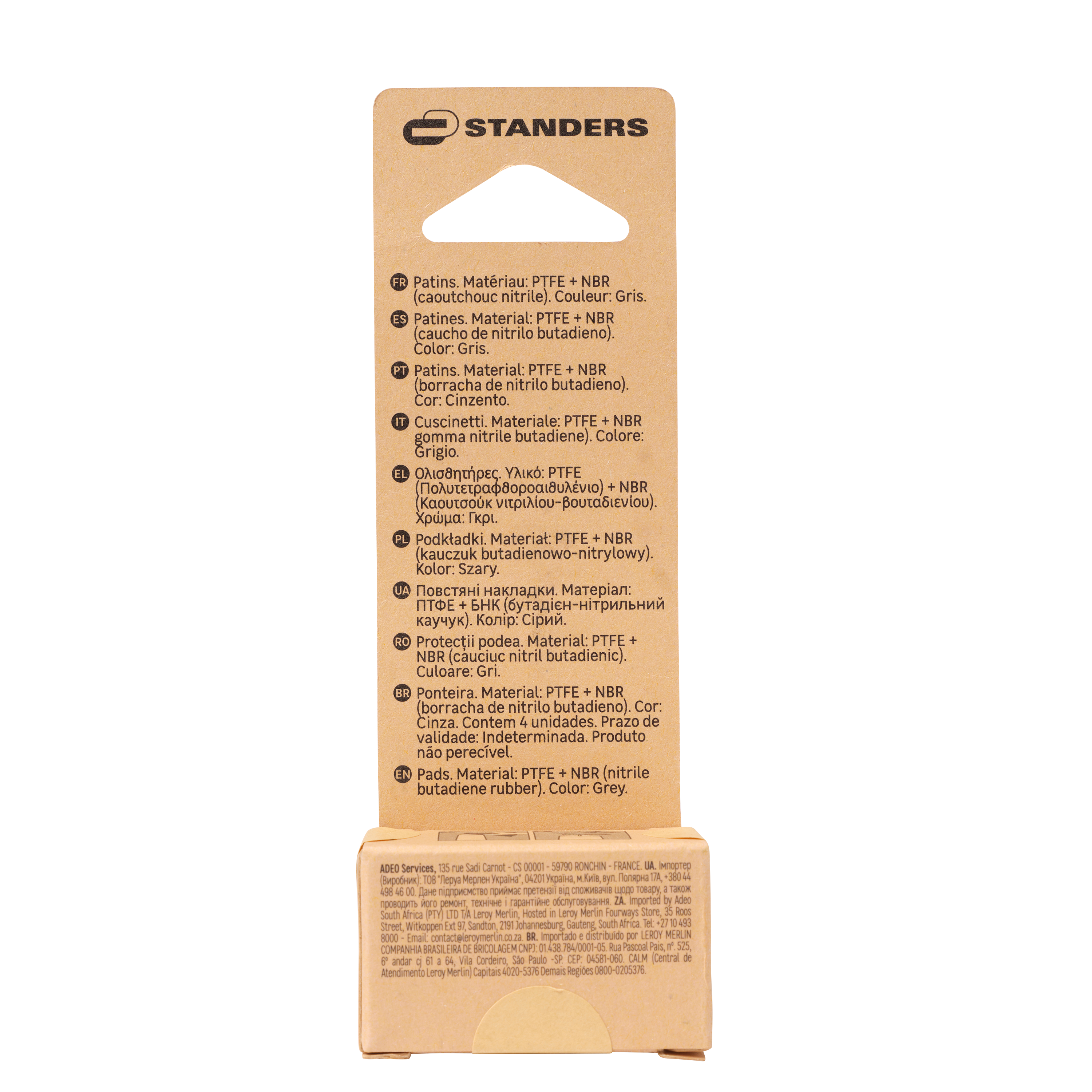 Podkładki PTFE wbijane 20 mm 4 szt. Standers - 14