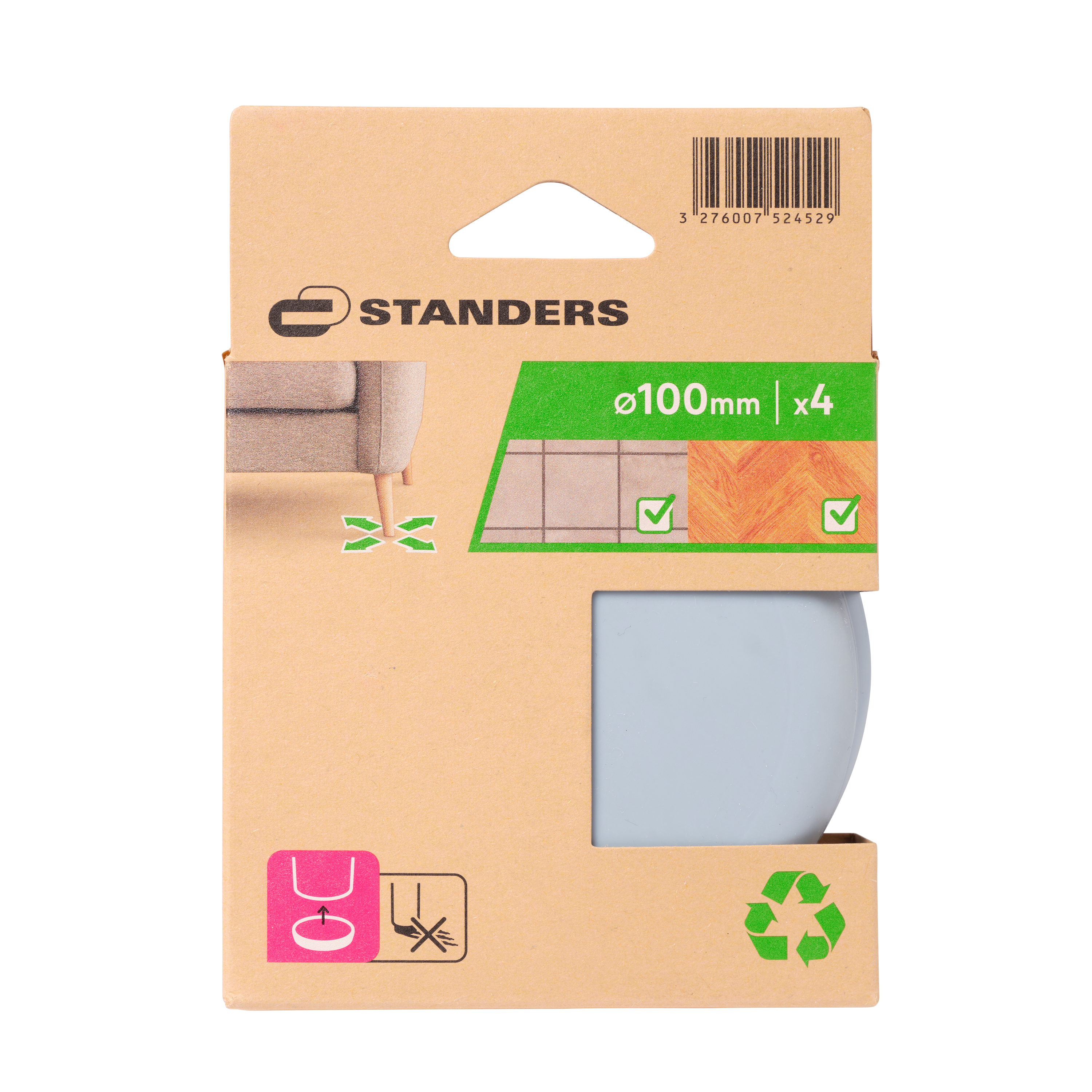 Podkładki PTFE 100 mm 4 szt. Standers