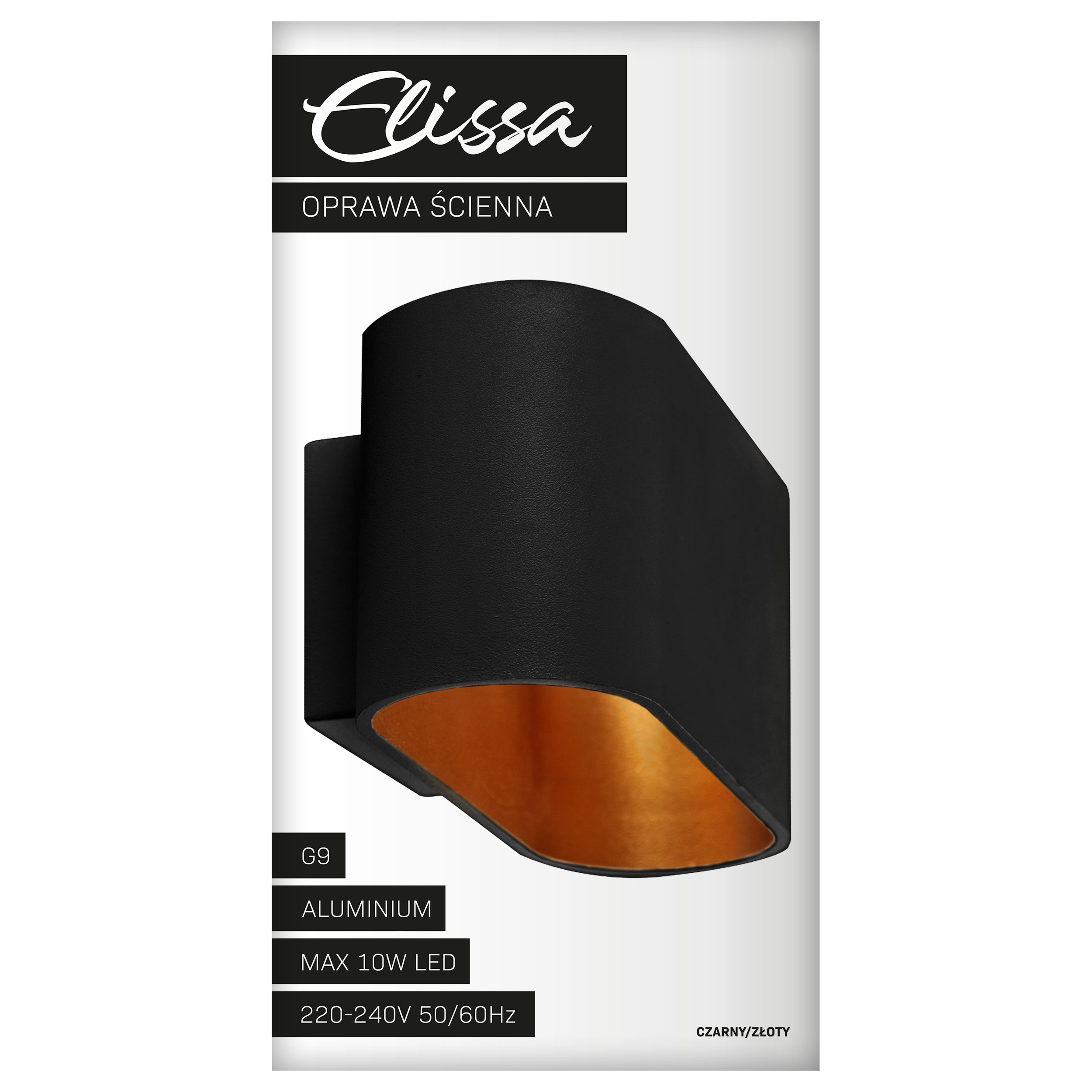 Kinkiet Elissa czarno-złoty G9 Goldlux - 6