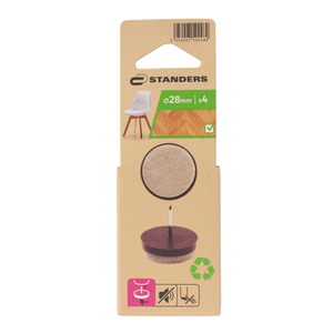 Adsamm® / 21 X Feltrini Autoadesivi/Nero/ø 30 Mm/Rotondo/piedini Per Mobili In Feltro Da 3.5 Mm Di Spessore/pad Protettivi Per Arredi - Foto 7