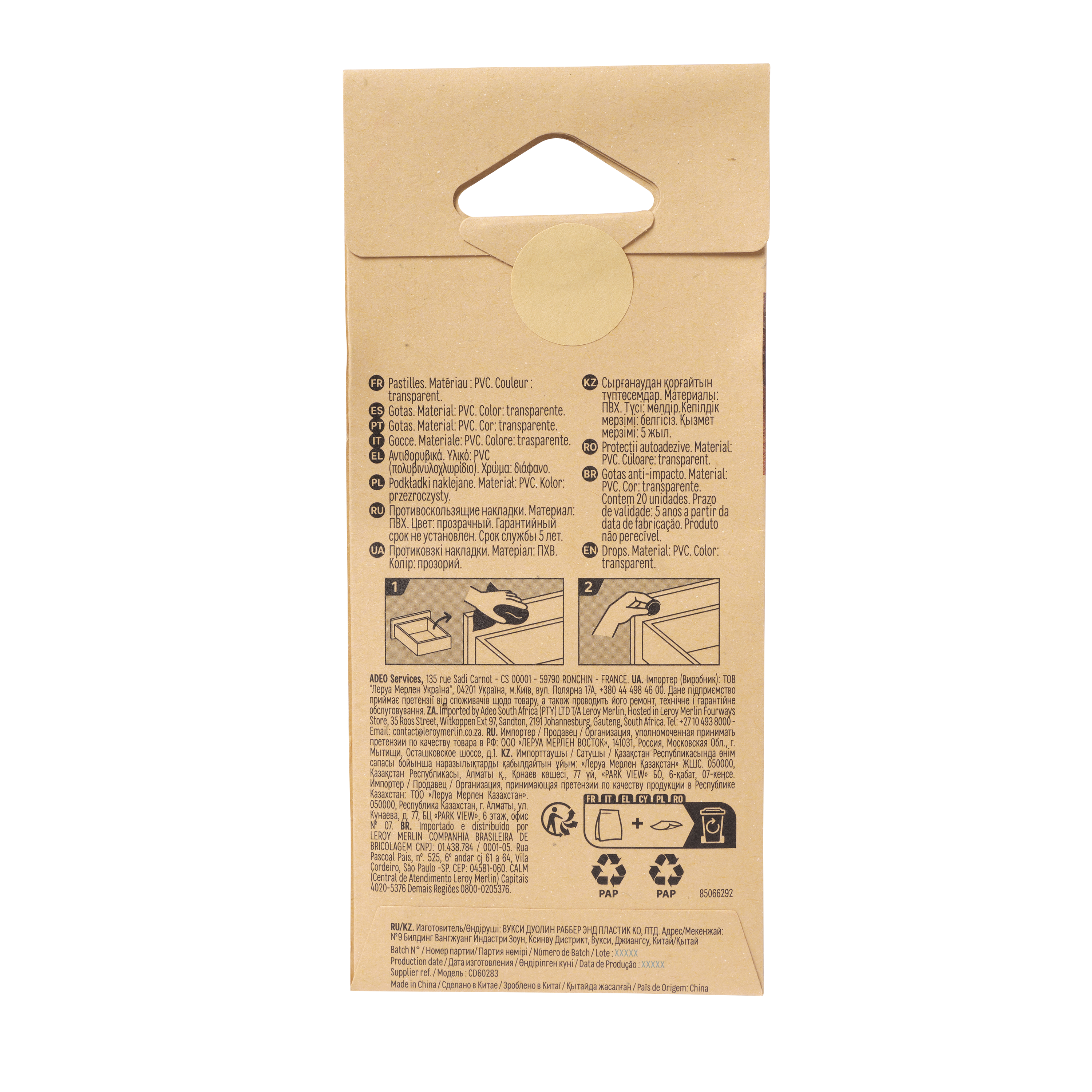 20 Gotas adesivas 10 mm transparente Standers - 7