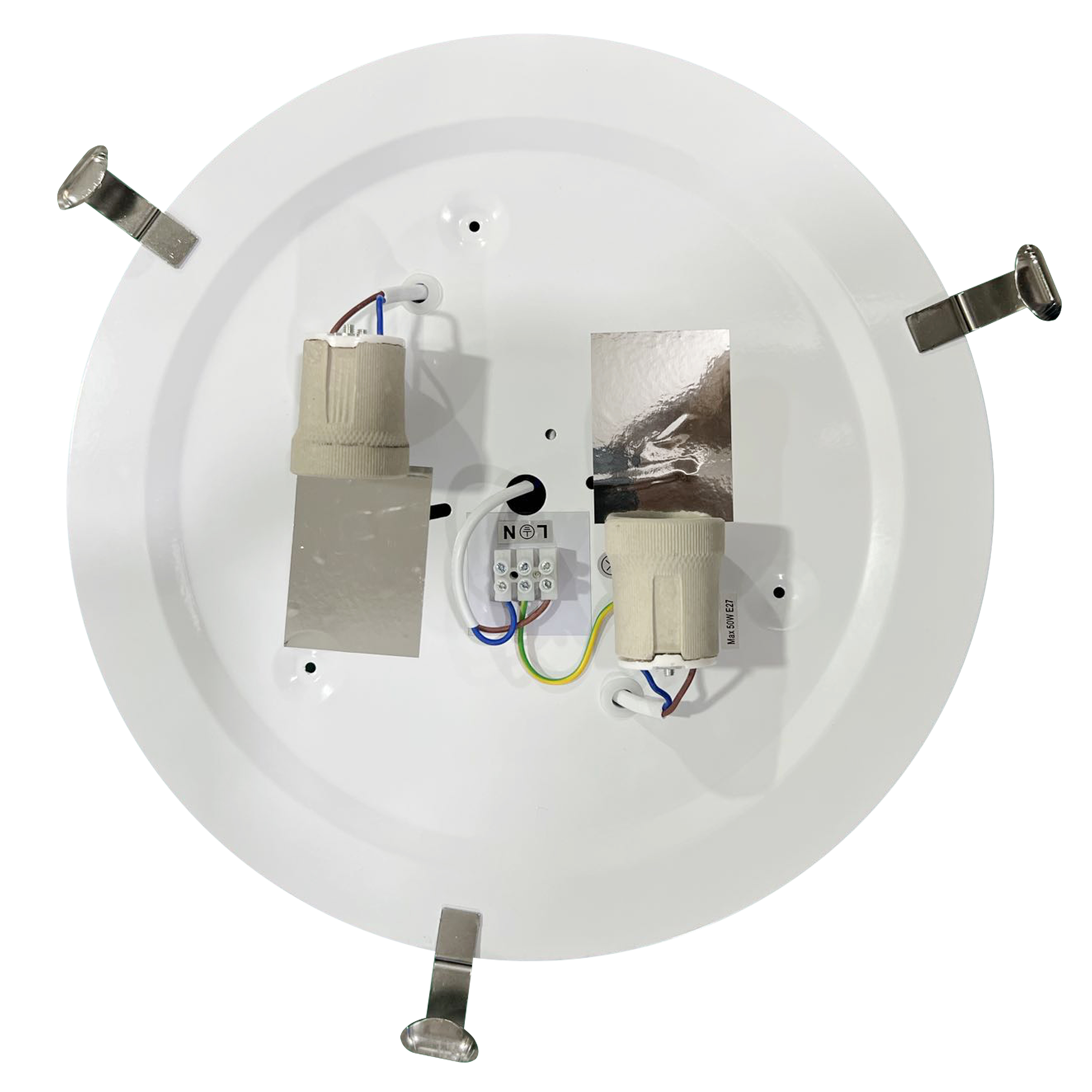 Plafoniera neoclassico Island Ø 40 cm bianco IP20, 2XE27 INSPIRE - 4