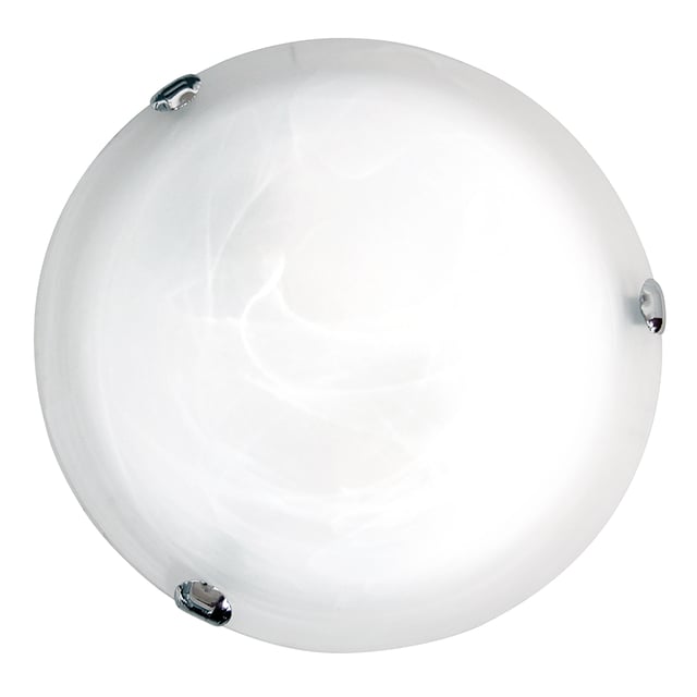 Plafoniera neoclassico Island Ø 30 cm argento IP20, 1XE27 INSPIRE