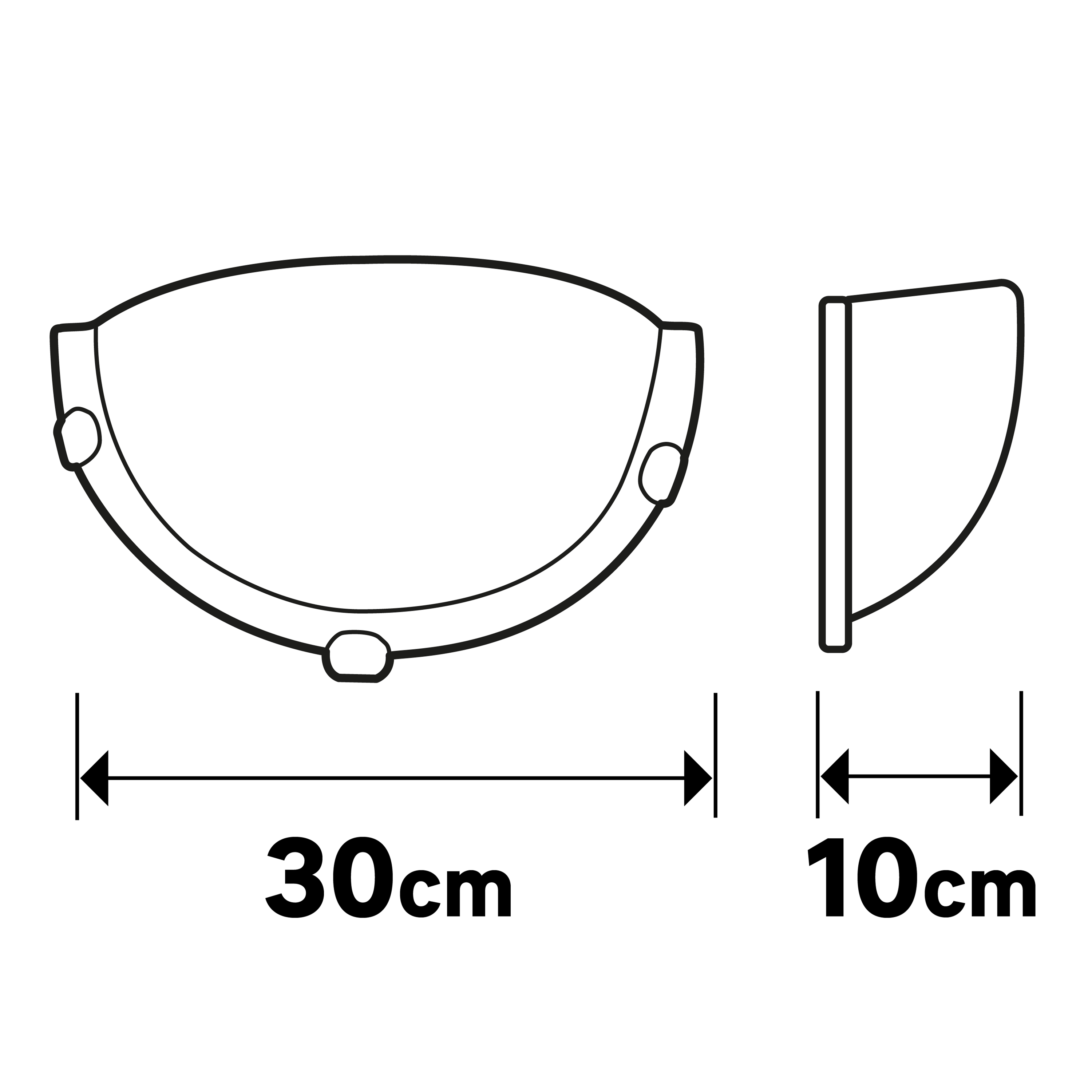 Candeeiro de parede inspire ISLAND E27 30cm 1 luz vidro branco - 5