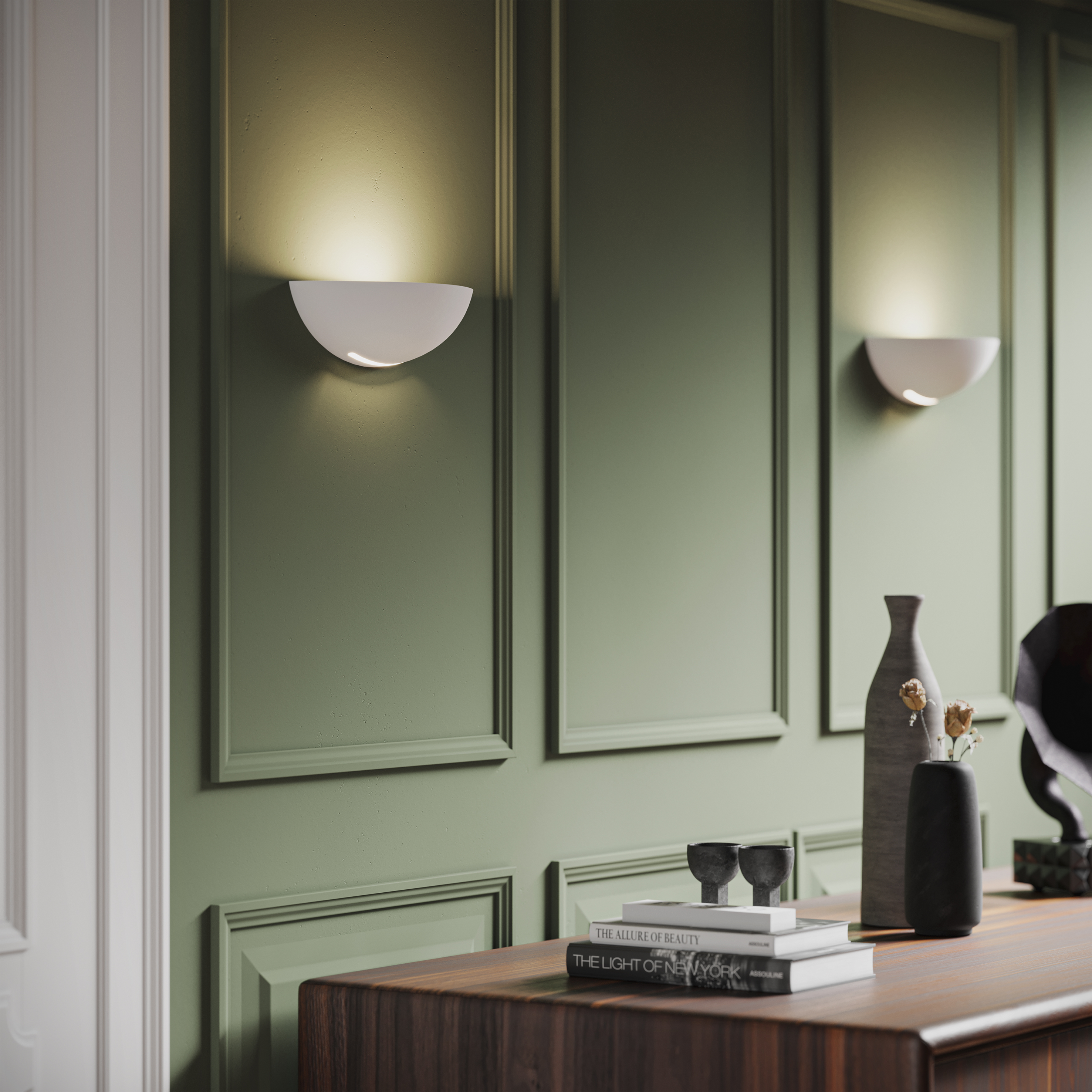 Candeeiro de parede inspire SESTRIERE E27 31cm 1 luz branco - 15