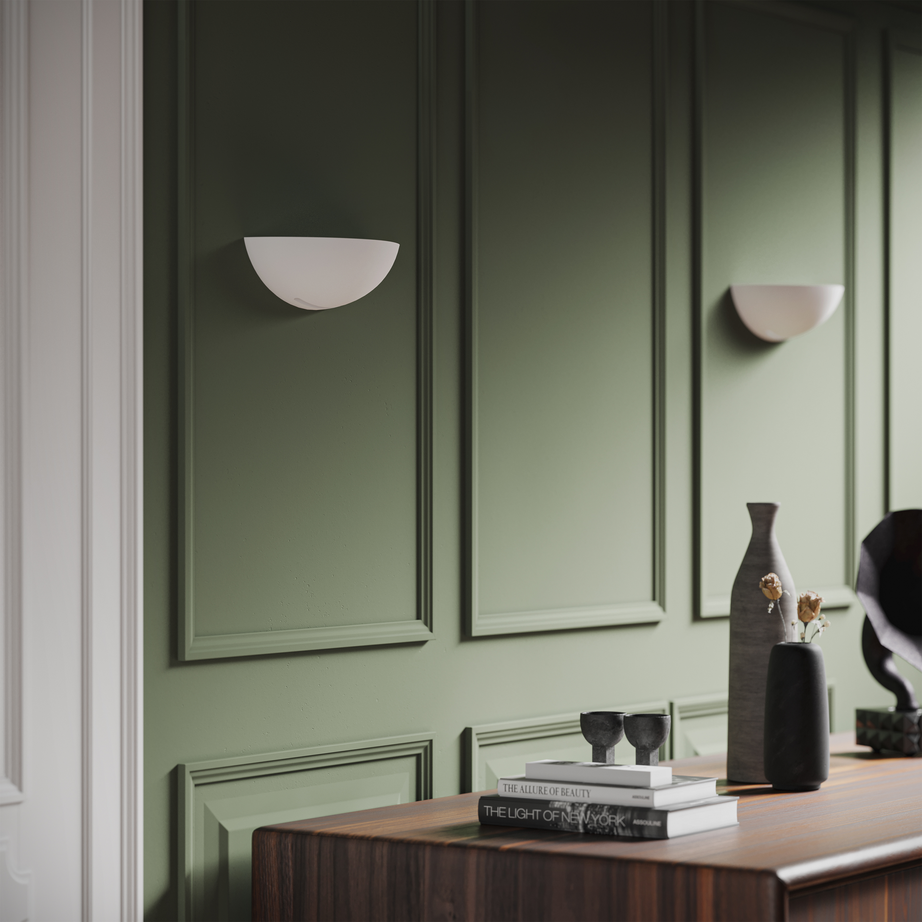 Candeeiro de parede inspire SESTRIERE E27 31cm 1 luz branco - 14