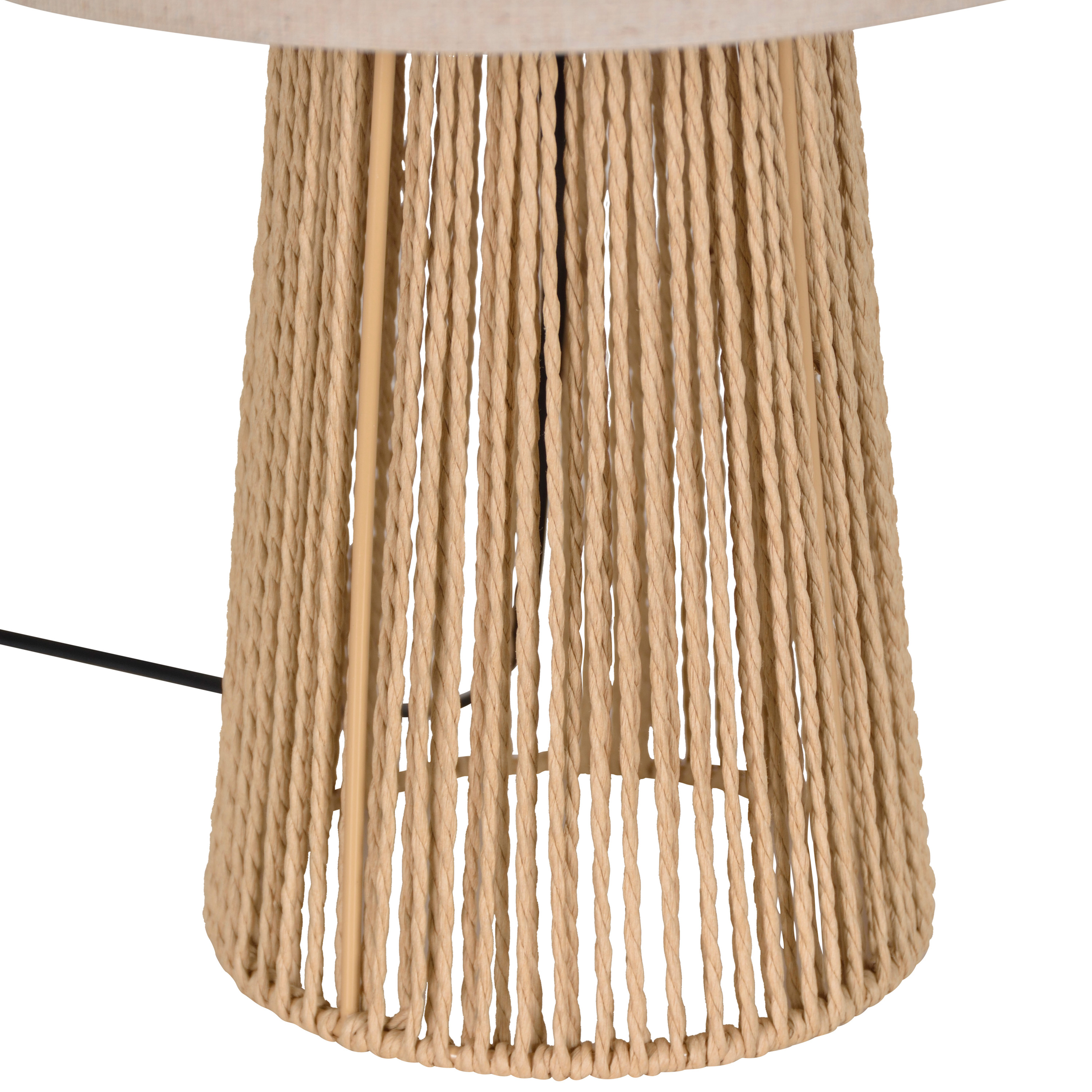 Lampe Mikona, acier, beige, H.40 cm INSPIRE, E27 - 8