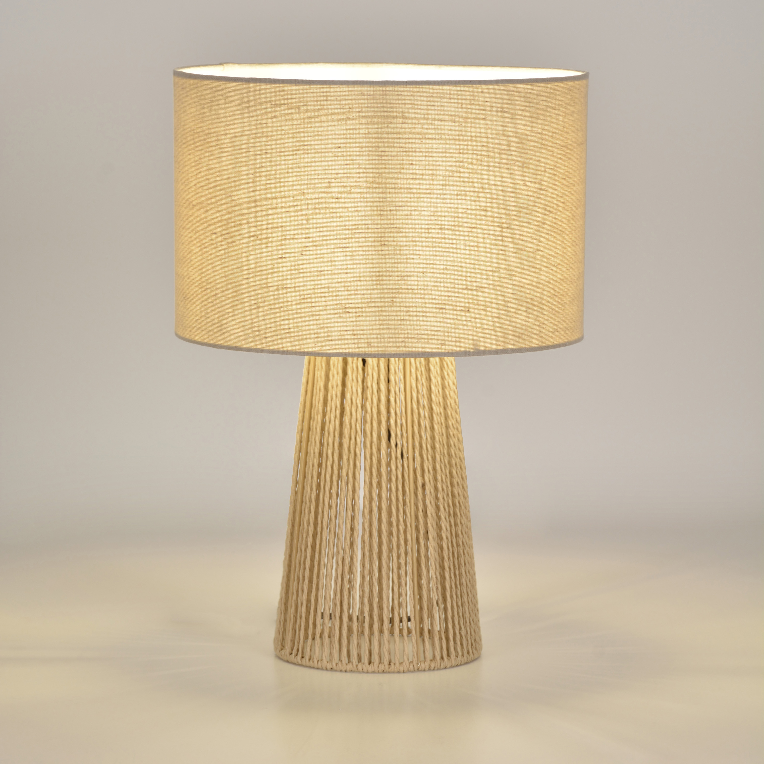 Lampa stołowa Mikona beżowa E27 Inspire - 10