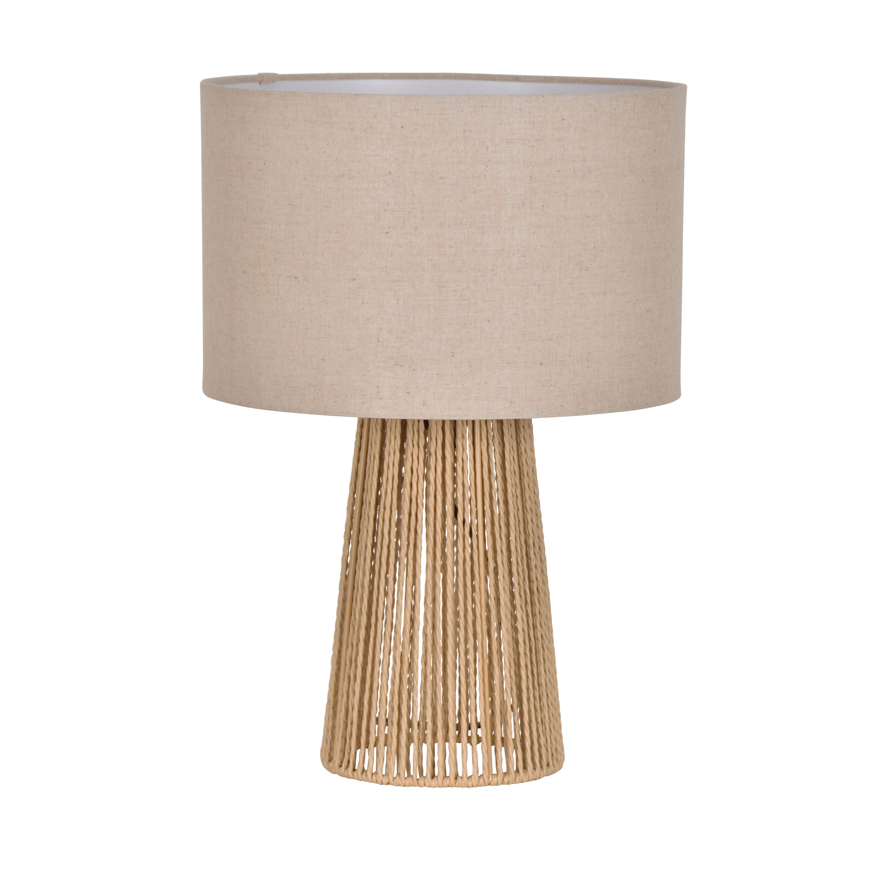 Lampe Mikona, acier, beige, H.40 cm INSPIRE, E27 | Leroy Merlin Lampe Mikona, acier, beige, H.40 cm INSPIRE, E27 | Leroy Merlin