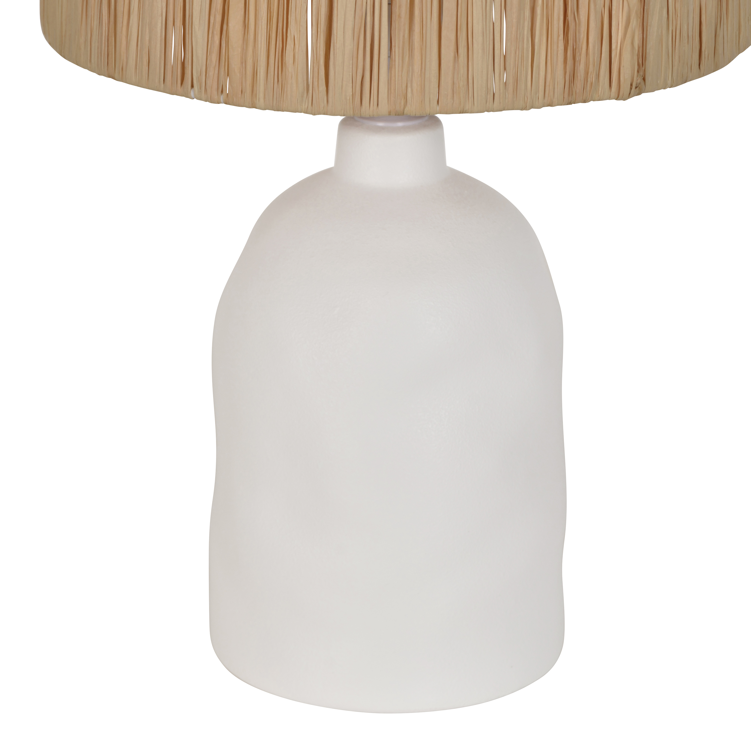 Lampa stołowa Bomoa biała raffia E27 Inspire - 23