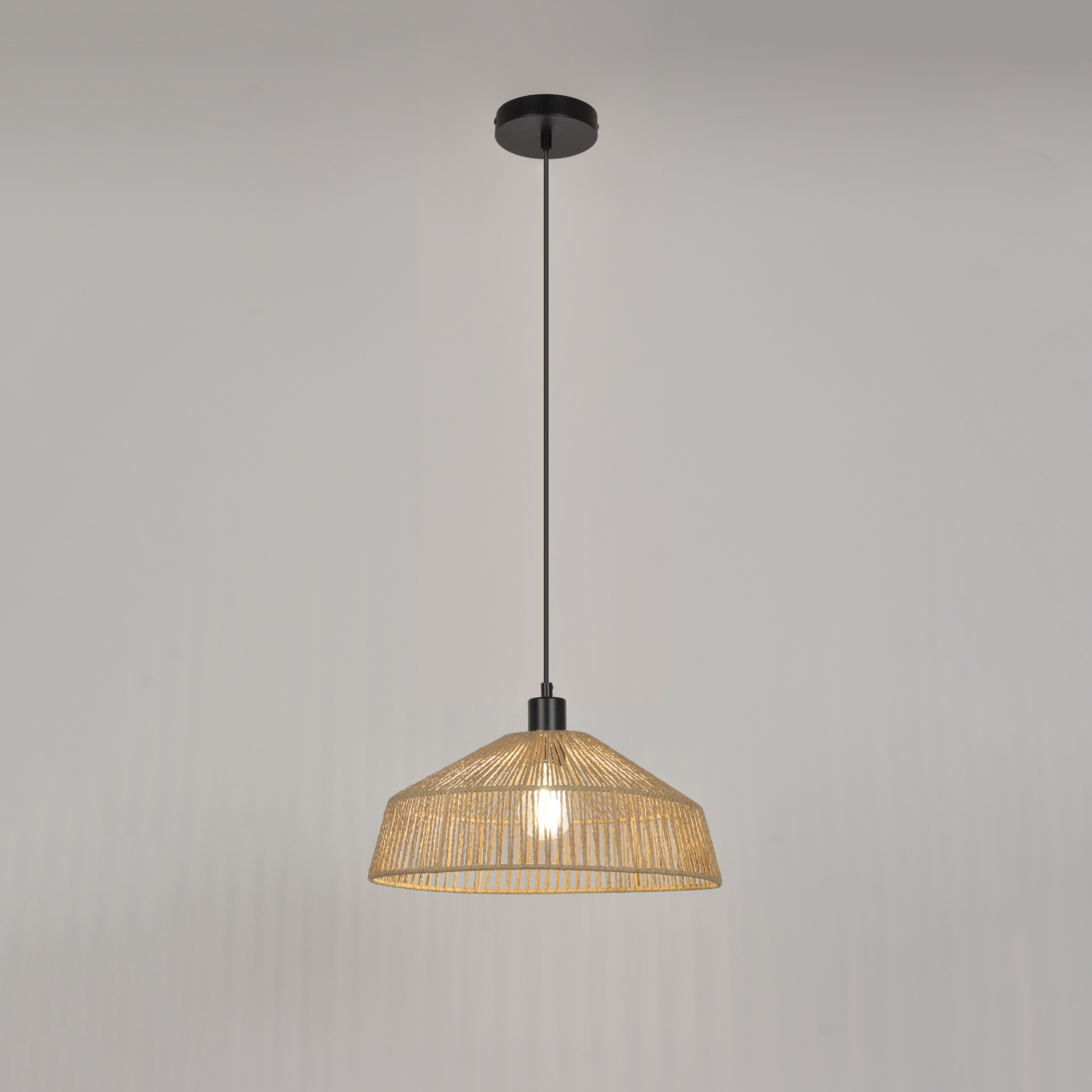 Lampa wisząca Mikona beżowa E27 Inspire - 24