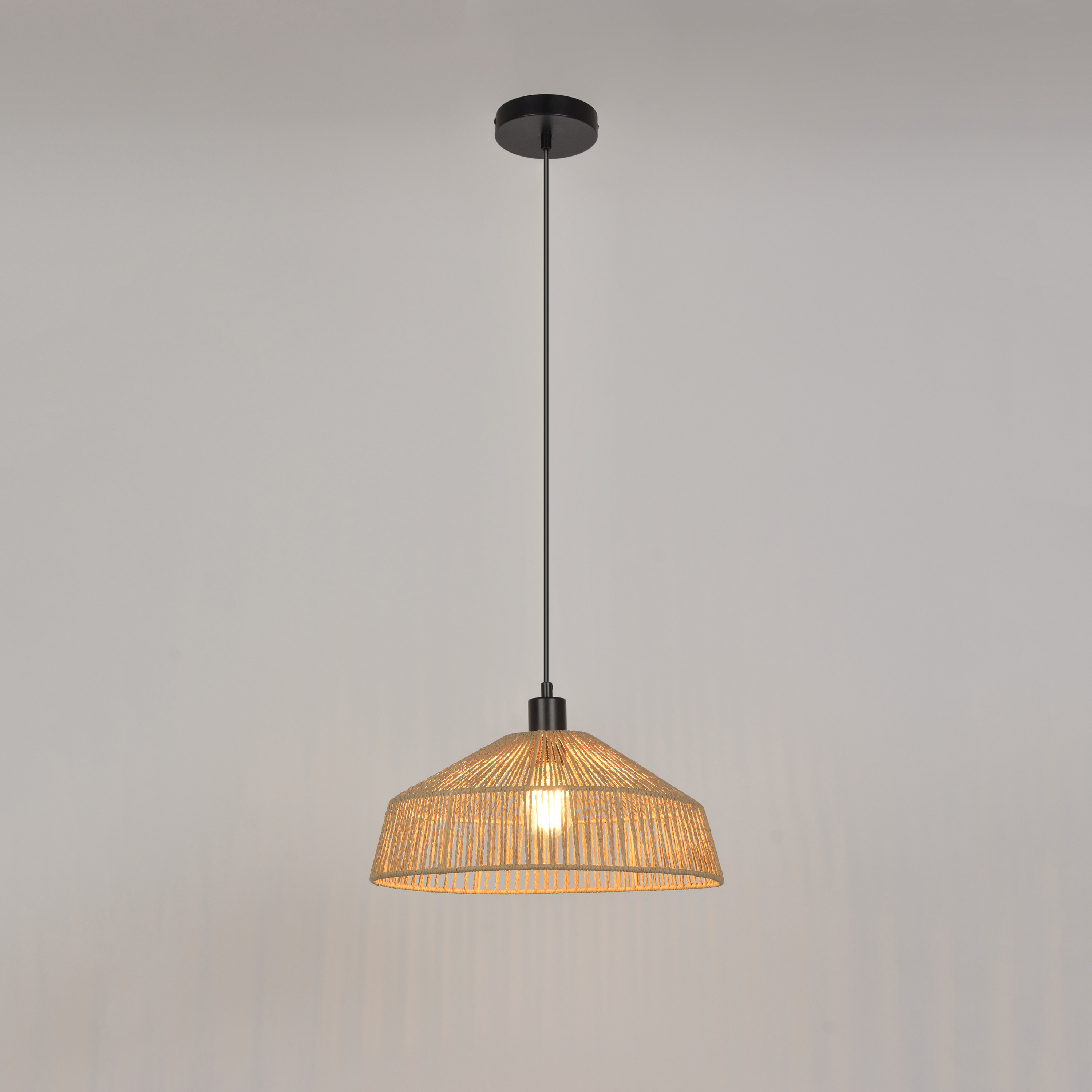 Lampa wisząca Mikona beżowa E27 Inspire - 23